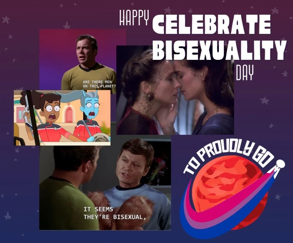 Happy Celebrate Bisexuality Day! 

I had fun brainstorming some of my favorite #bipride💖💜💙 trek moments for this post, but let me know which ones i missed! 

#startrek #bipride🌈 #bisexual