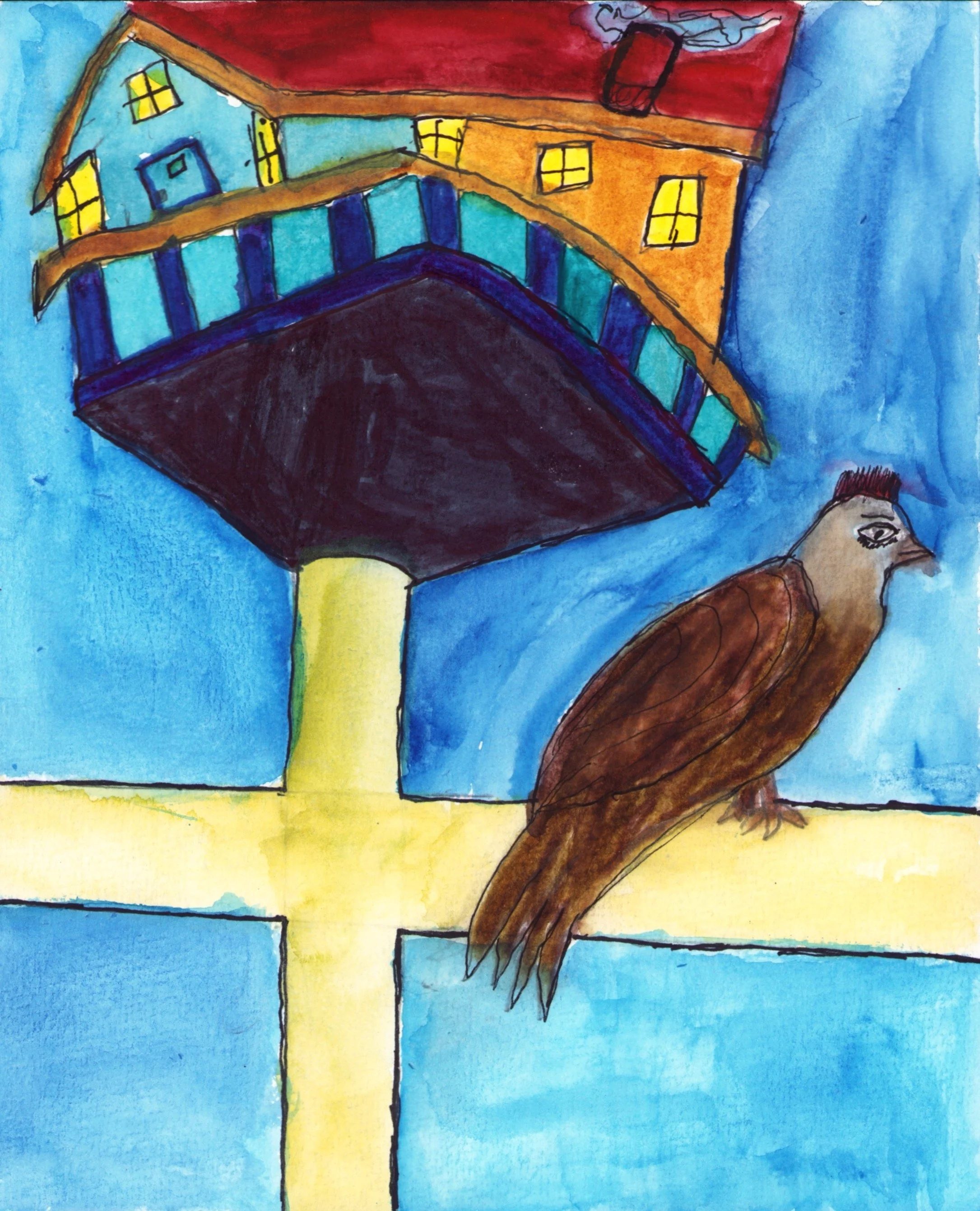 Untitled (Bird/House)