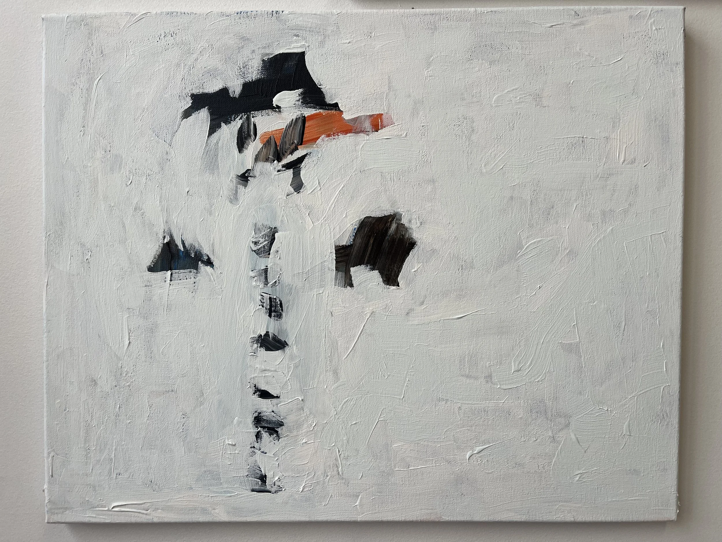 "Snowman" Acrylic on Canvas