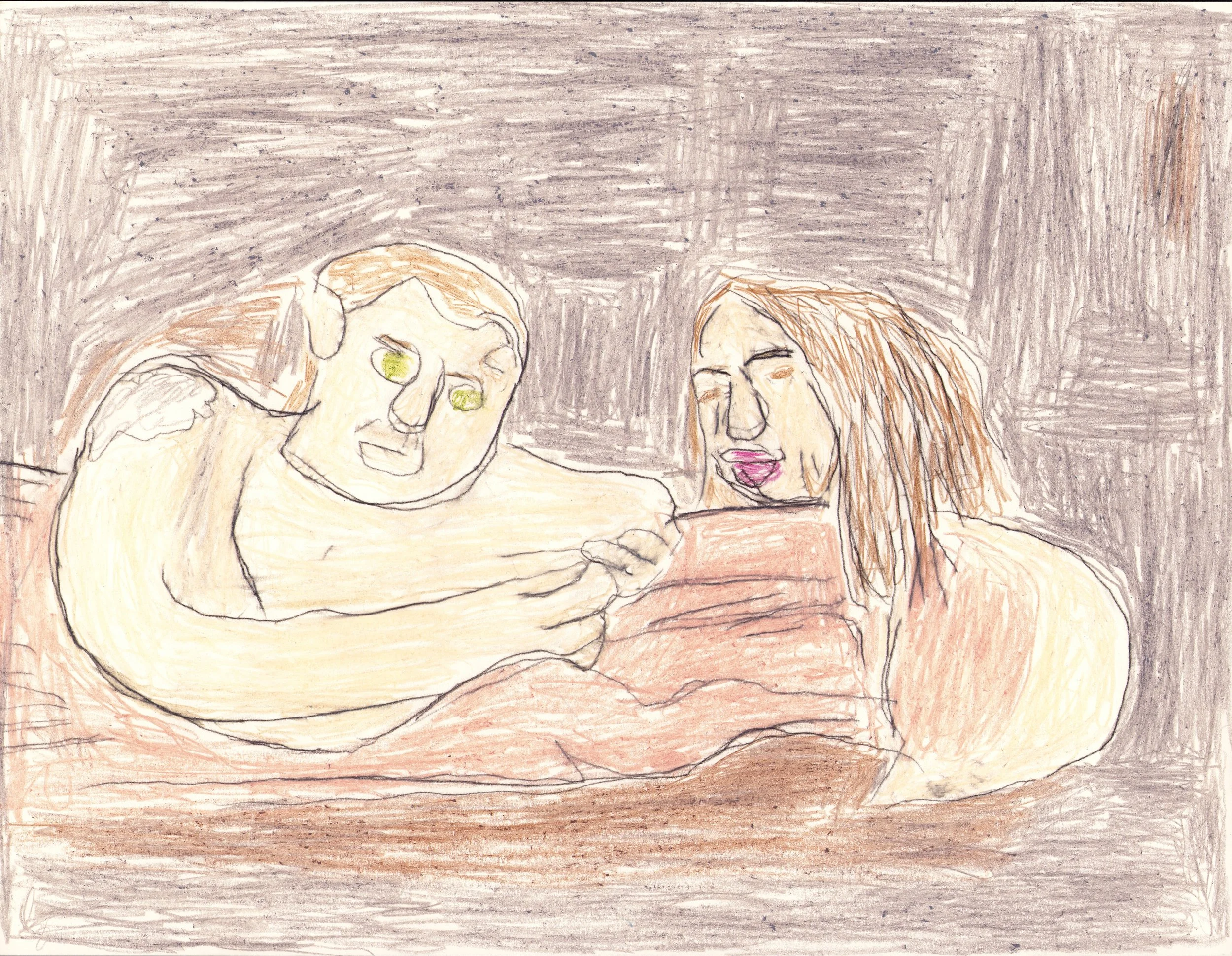 "Stephan and Elena in Bed Together"