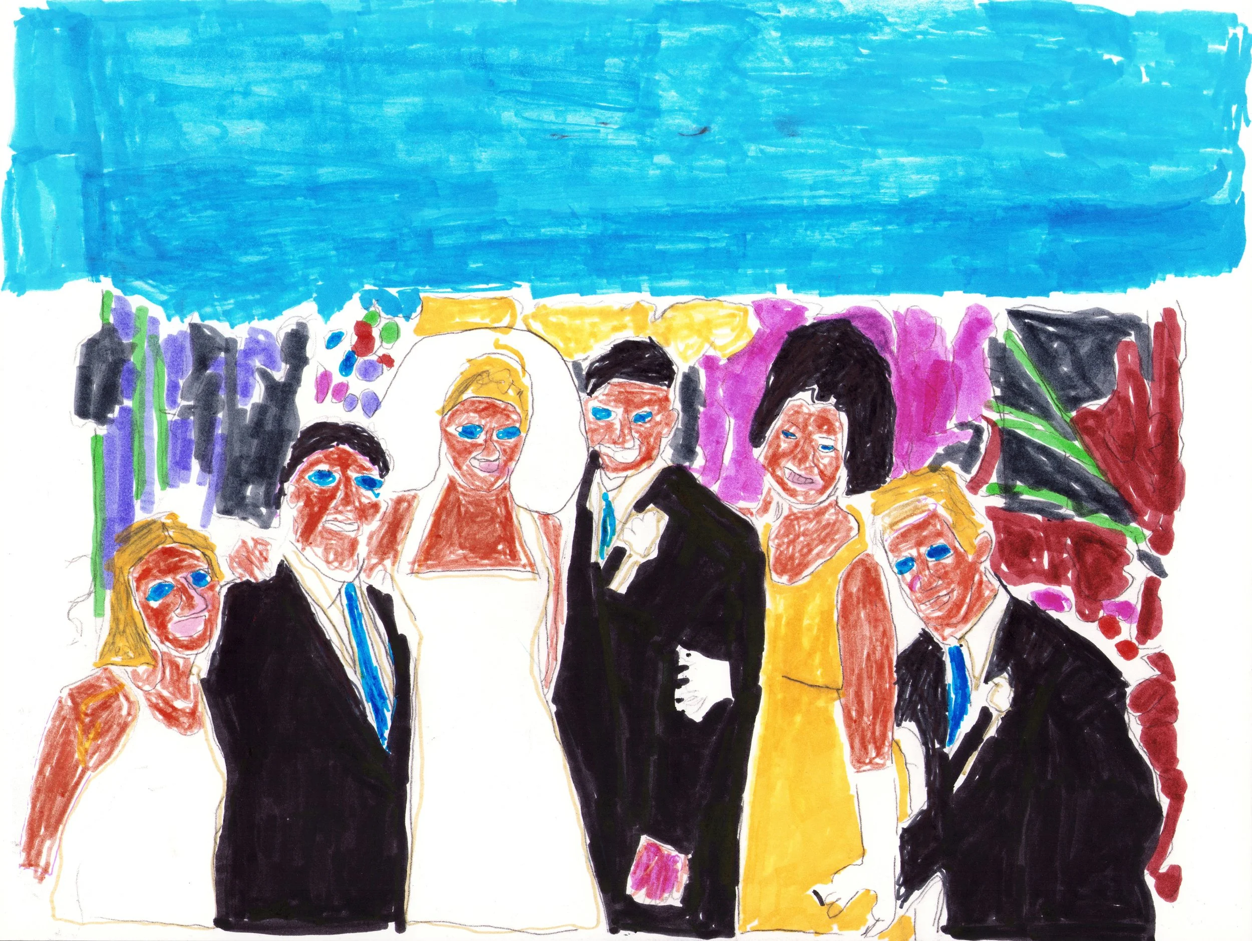 "In the Fran, Everyone at Maggie's Wedding"