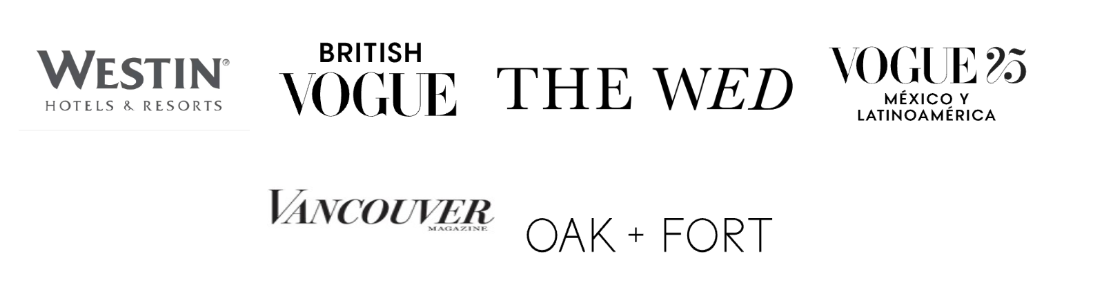 sewaricampillo has been published in several magazines that include Westin hotels and resort, British vogue, the wed magazine, vogue Mexico and latin America, Vancouver magazine, oak and for , montecristo magazine