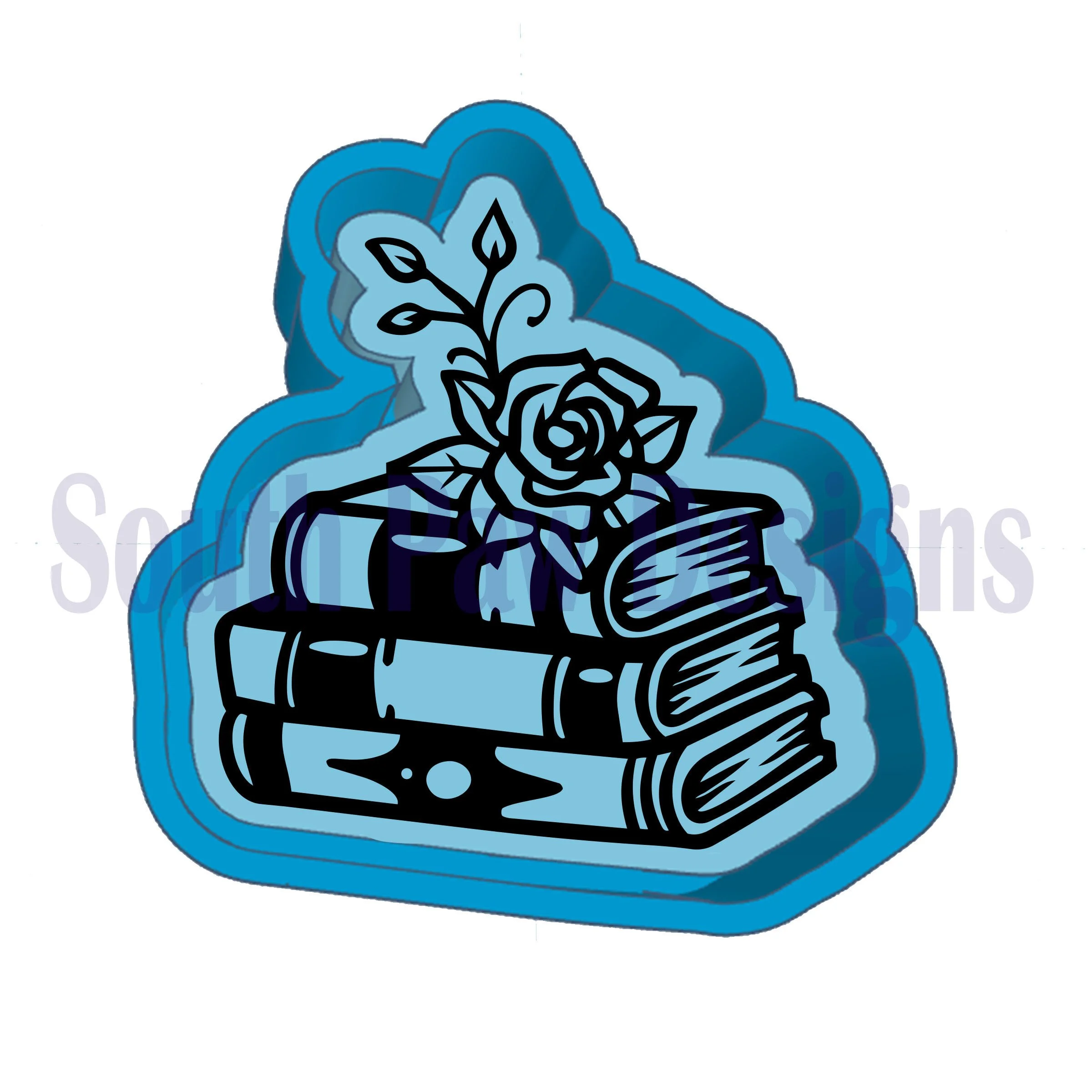 Books Rose Mold
