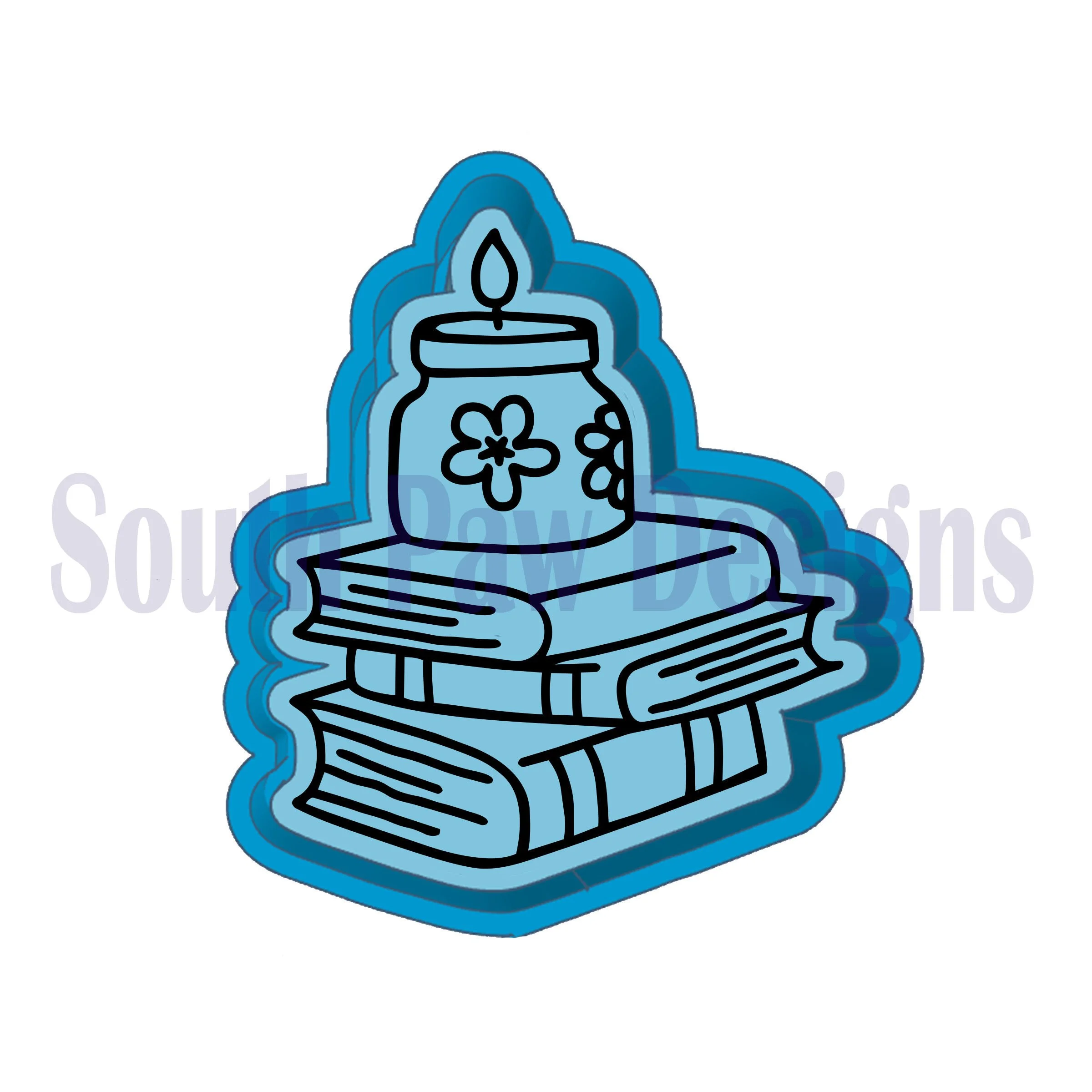 Books Candle Mold