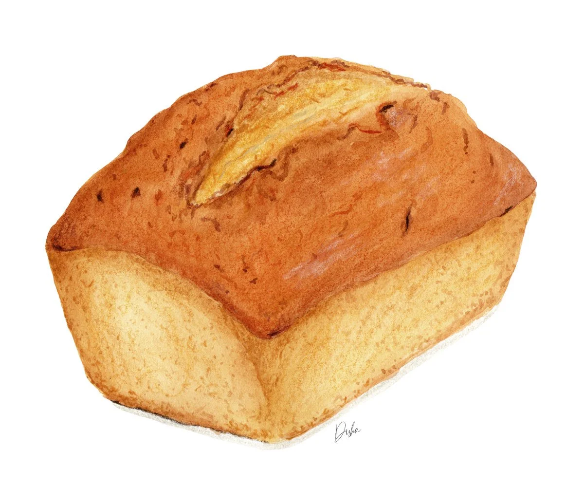 Teacake Illustration – Watercolor Dessert Art