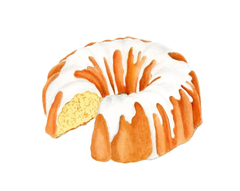 Baltimore Magazine Editorial Illustration: 7 Up Cake