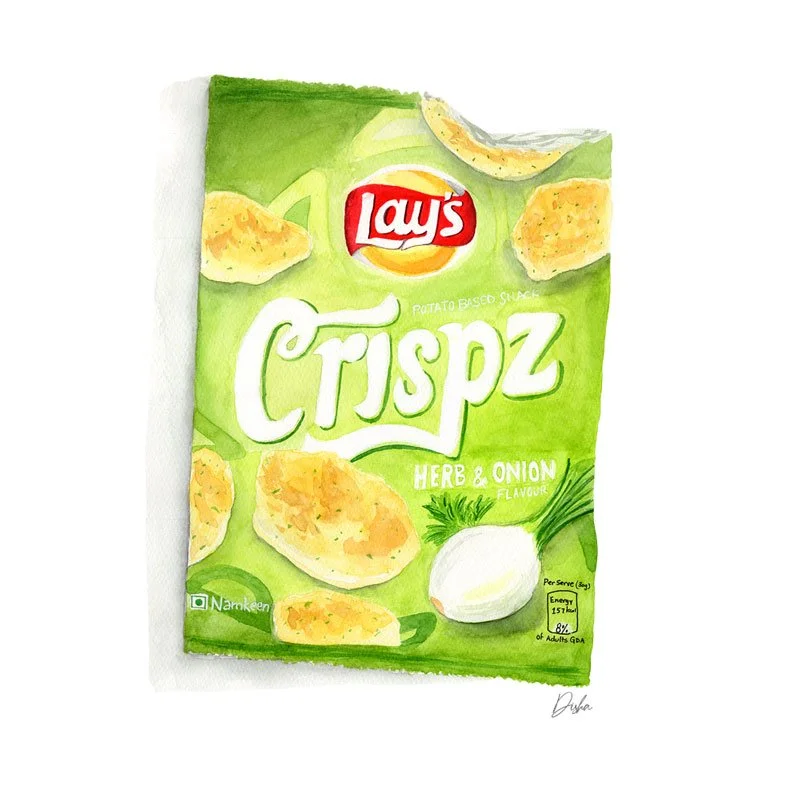 Lays Crisps Packet Illustration