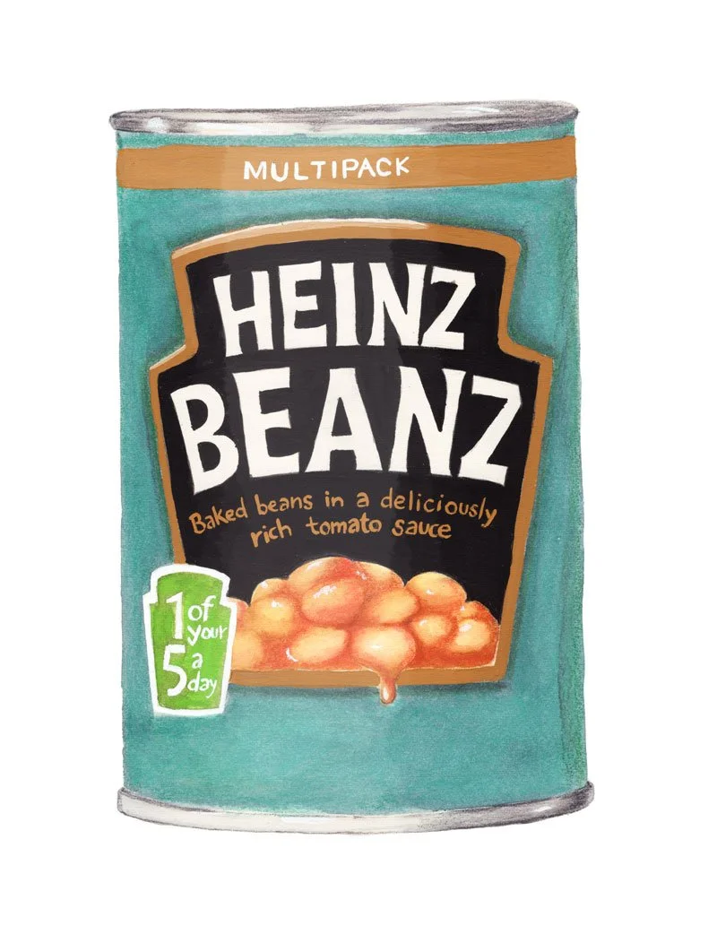 Heinz Beans Can Illustration