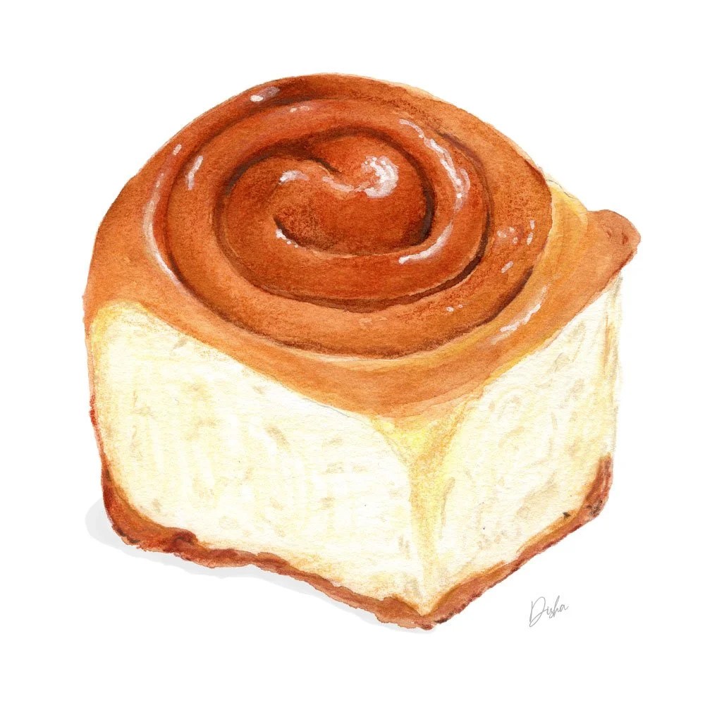 Cinnamon Bun Illustration