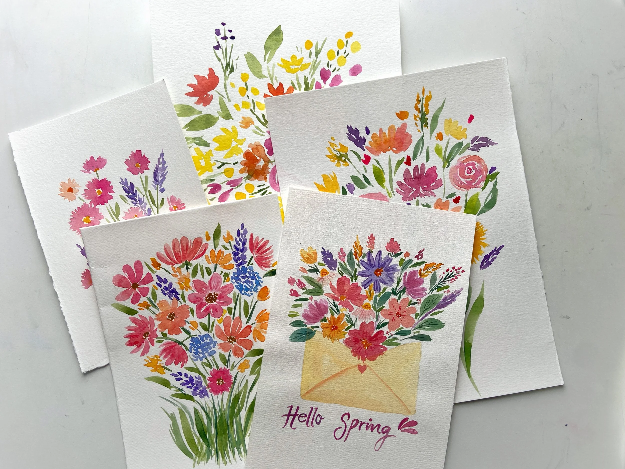 Watercolour Spring Florals: Loose & Expressive Blooms