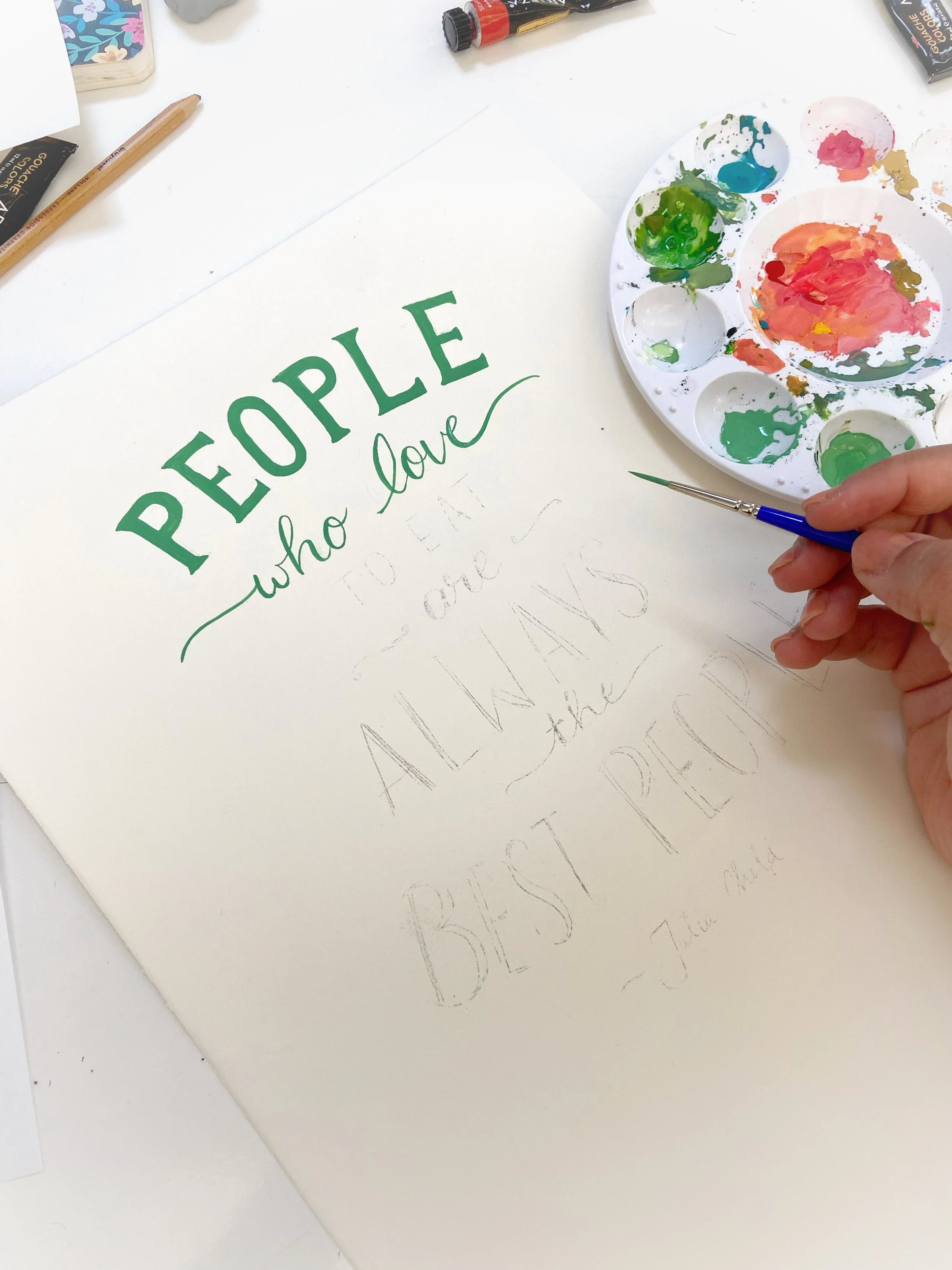 Work in Progress - Julia Child Quote