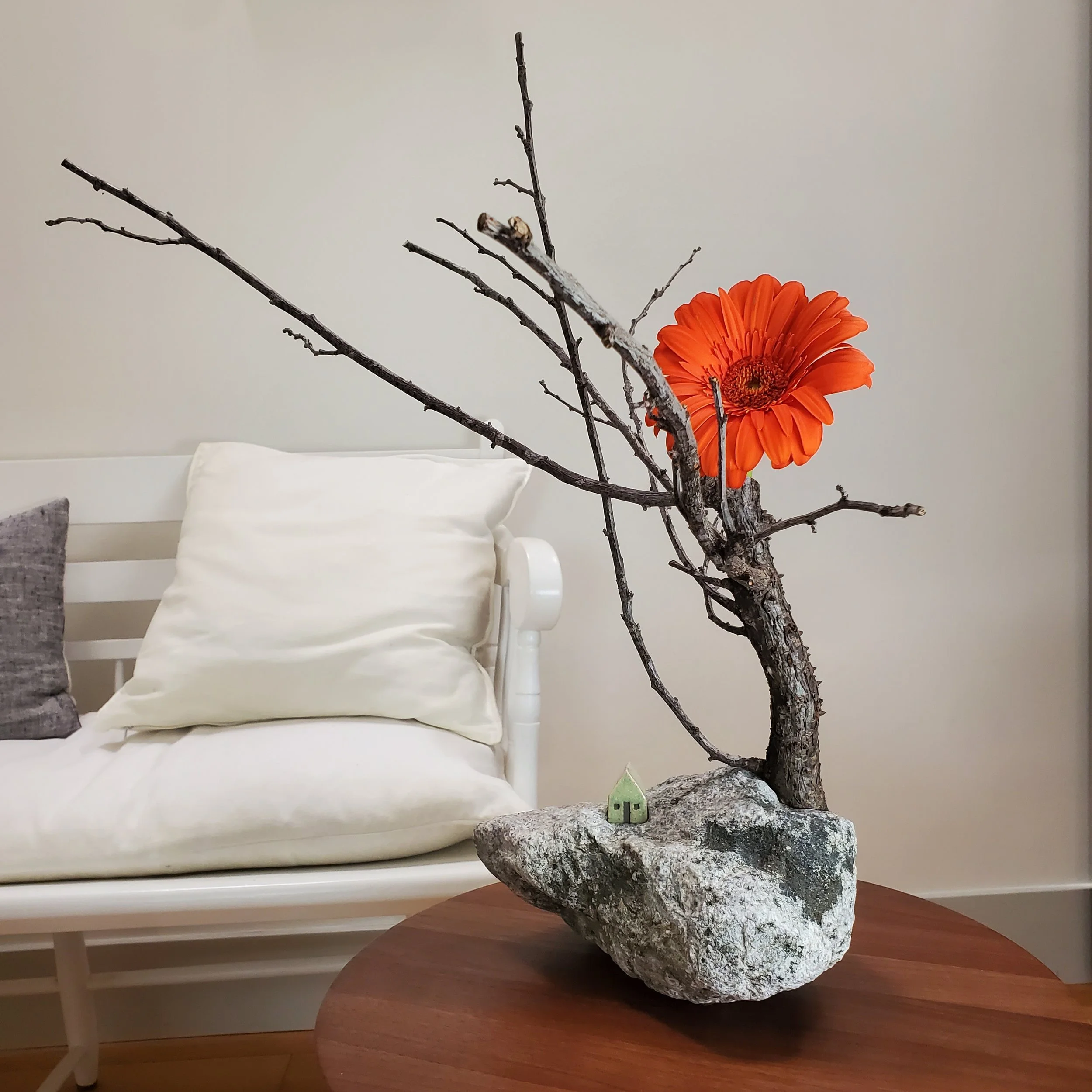 windswept tree vase (23" x 18.5" x 23")