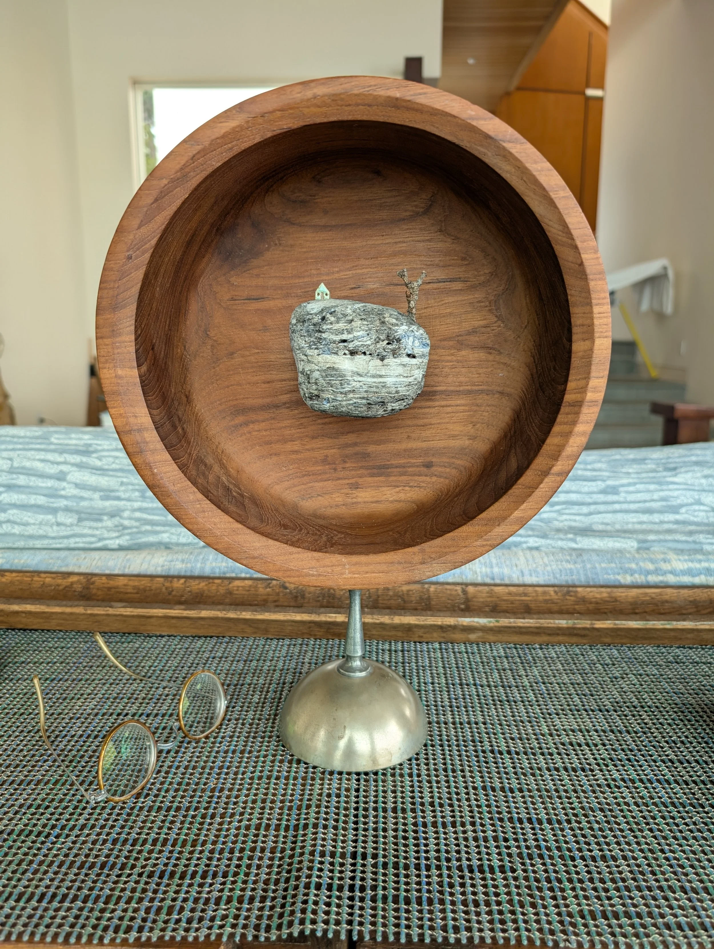 deep drum bowl landscape (14" x 10" x 5") 