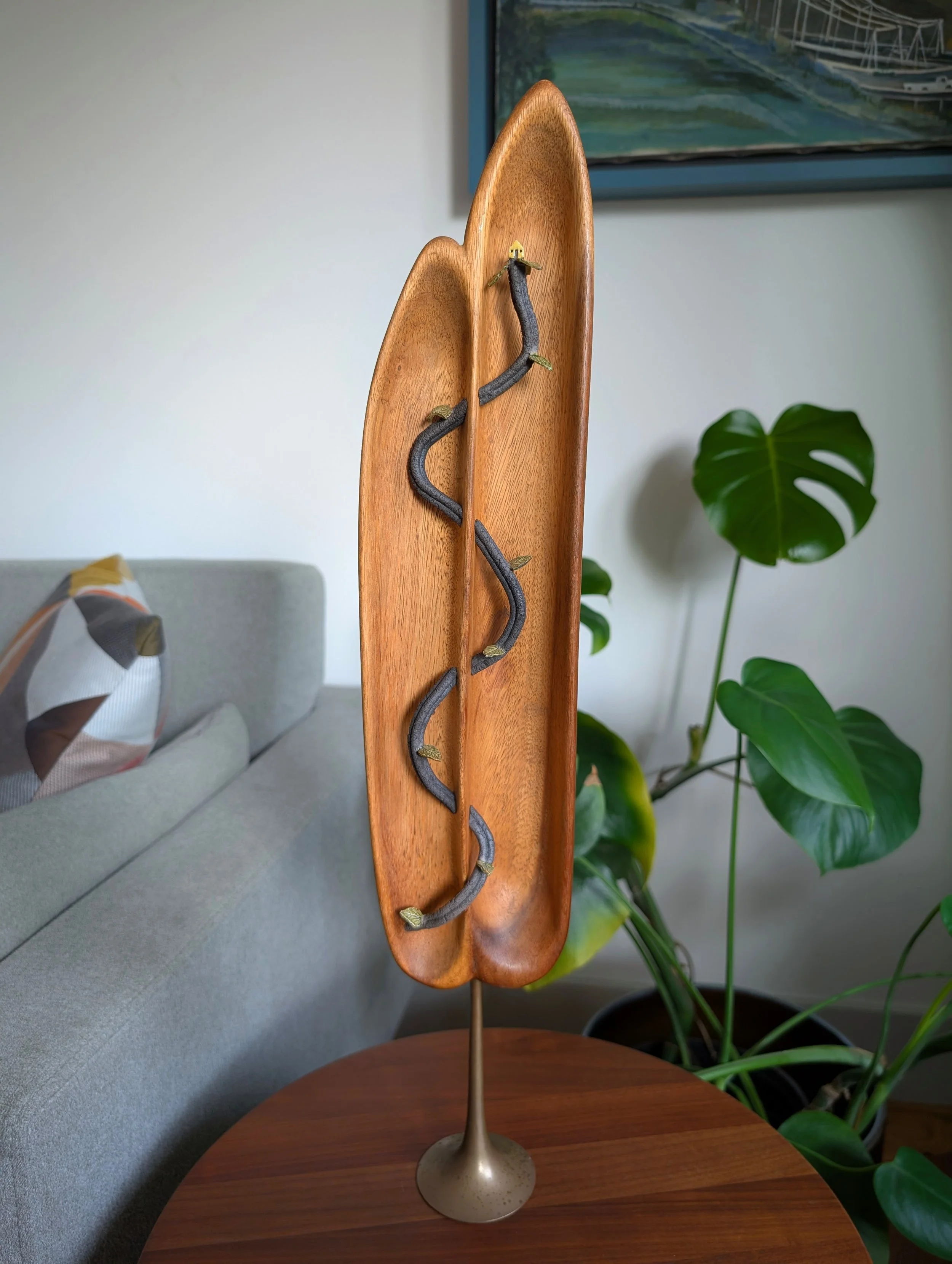 waiting for the moon (21" x 4" x 3")