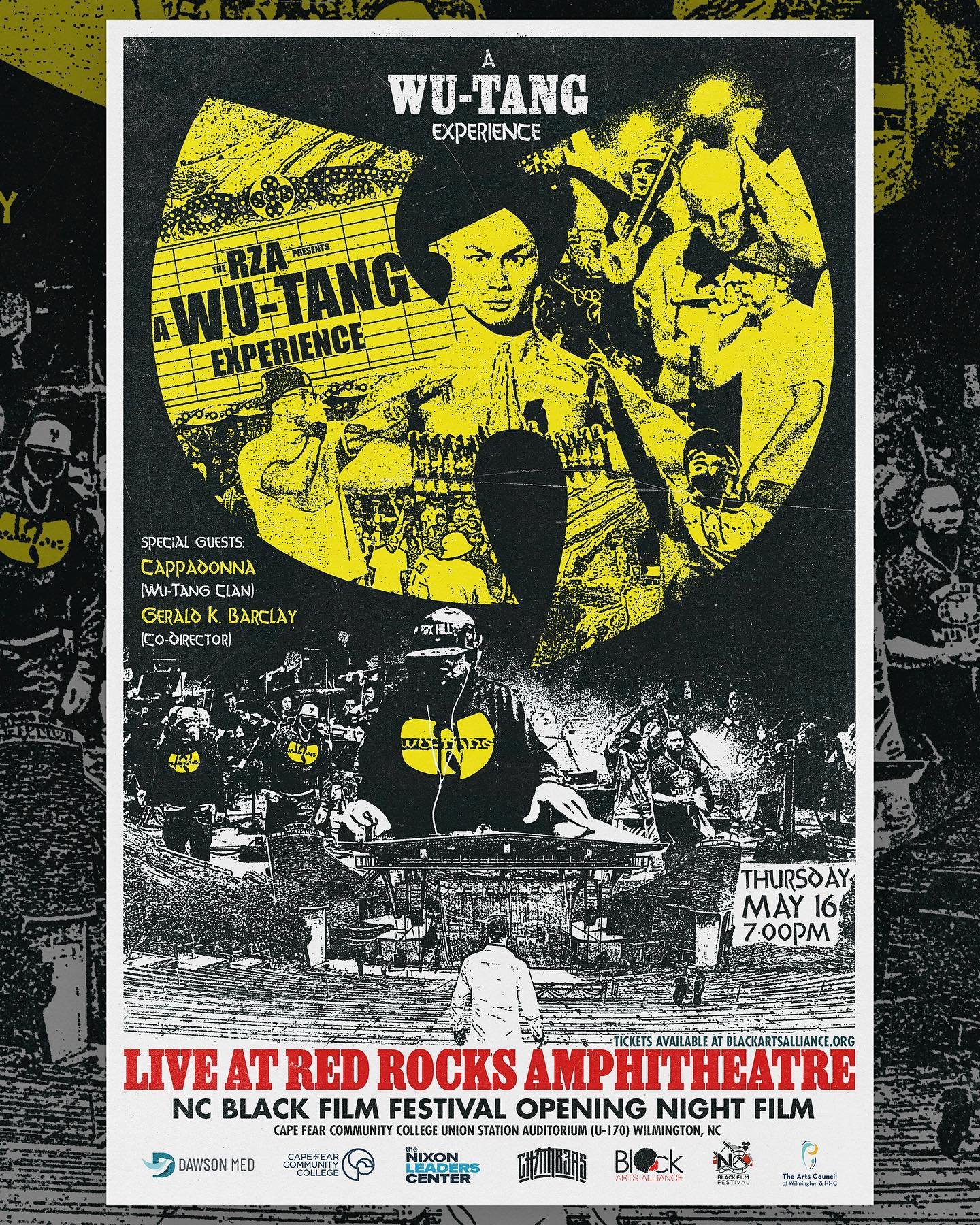 Witnessed one of the most extraordinary concerts in hip-hop music history! 

Don&rsquo;t miss the North Carolina Black Film Festival&rsquo;s (@ncblackfilm) Opening Night Film A WU-TANG EXPERIENCE: LIVE AT RED ROCKS AMPHITHEATRE, directed by The RZA (