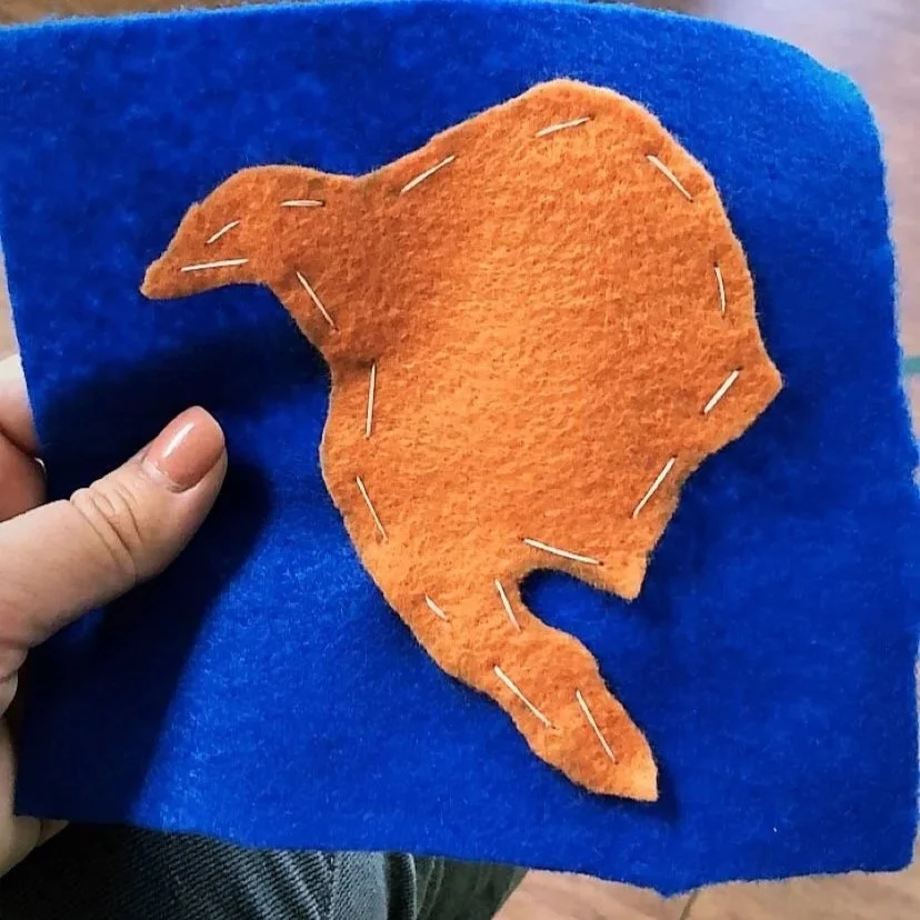 Sewing a North America Pillow