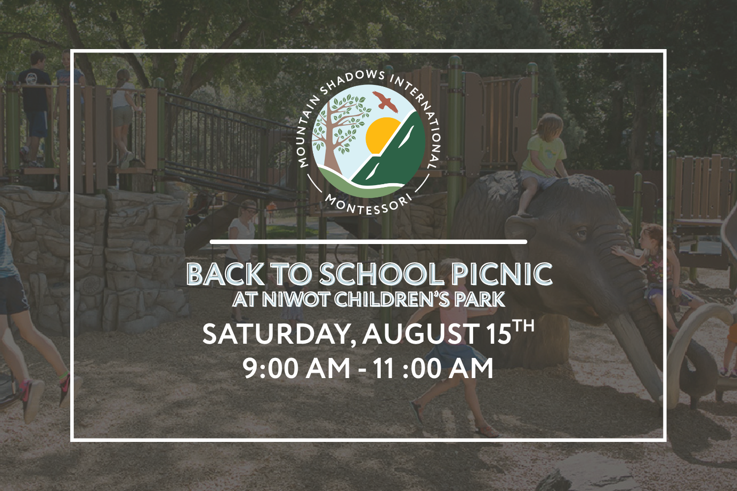 Back to School Picnic at Niwot Children’s Park