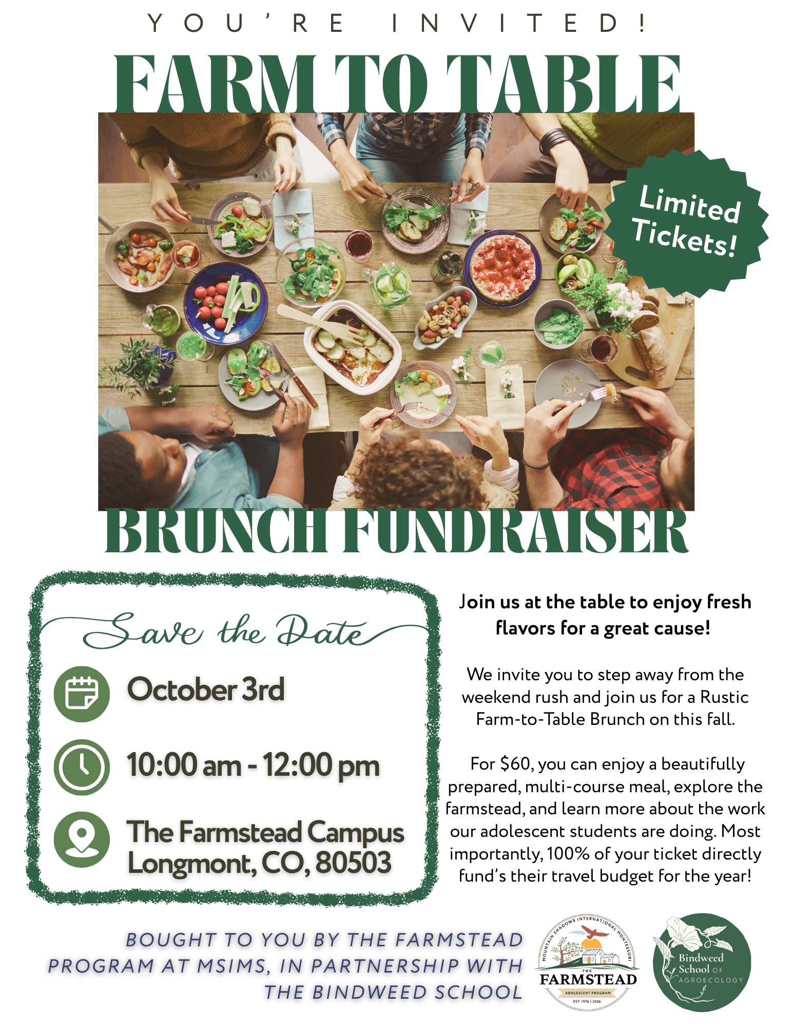 Farm-To-Table Brunch Fundraiser