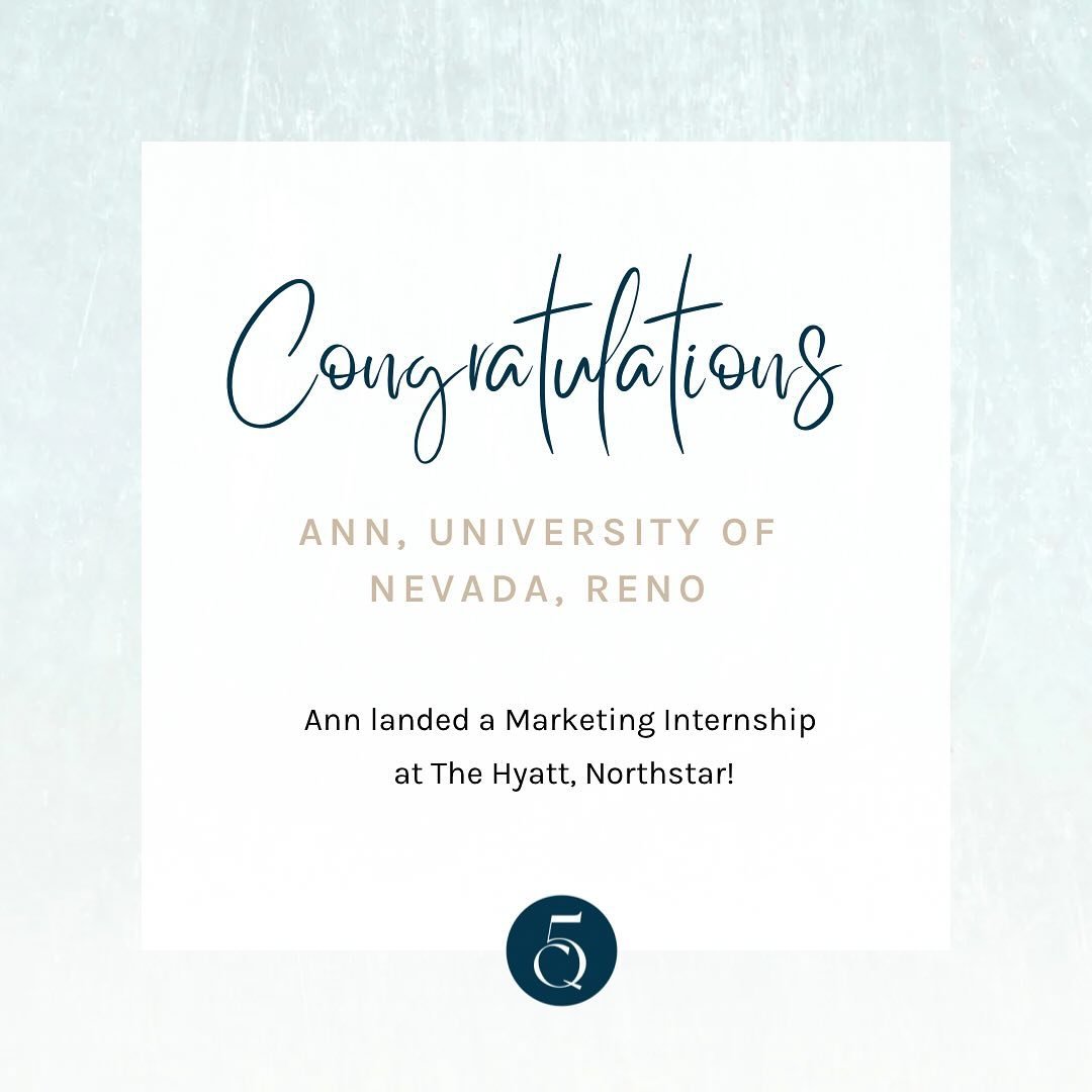 Congratulations Ann! Ann will be interning this summer at the Hyatt, Northstar!

Ann is a Junior at the University of Nevada, Reno getting her degree in Marketing. In the end, Ann had 3 internship opportunities which was a true testament to her hard 
