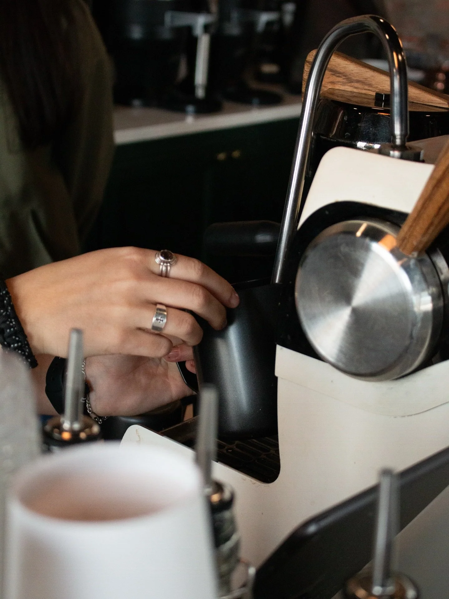 It&rsquo;s cold outside &amp; we&rsquo;re open until 4:30pm today 🙌🏻 

Come thaw out with us! 
(We even put donuts out today - snow day rules) 

#grandrapidsmi #puremichigan #craftcoffee #snowday #historic #schoolhouse #coffee #espresso