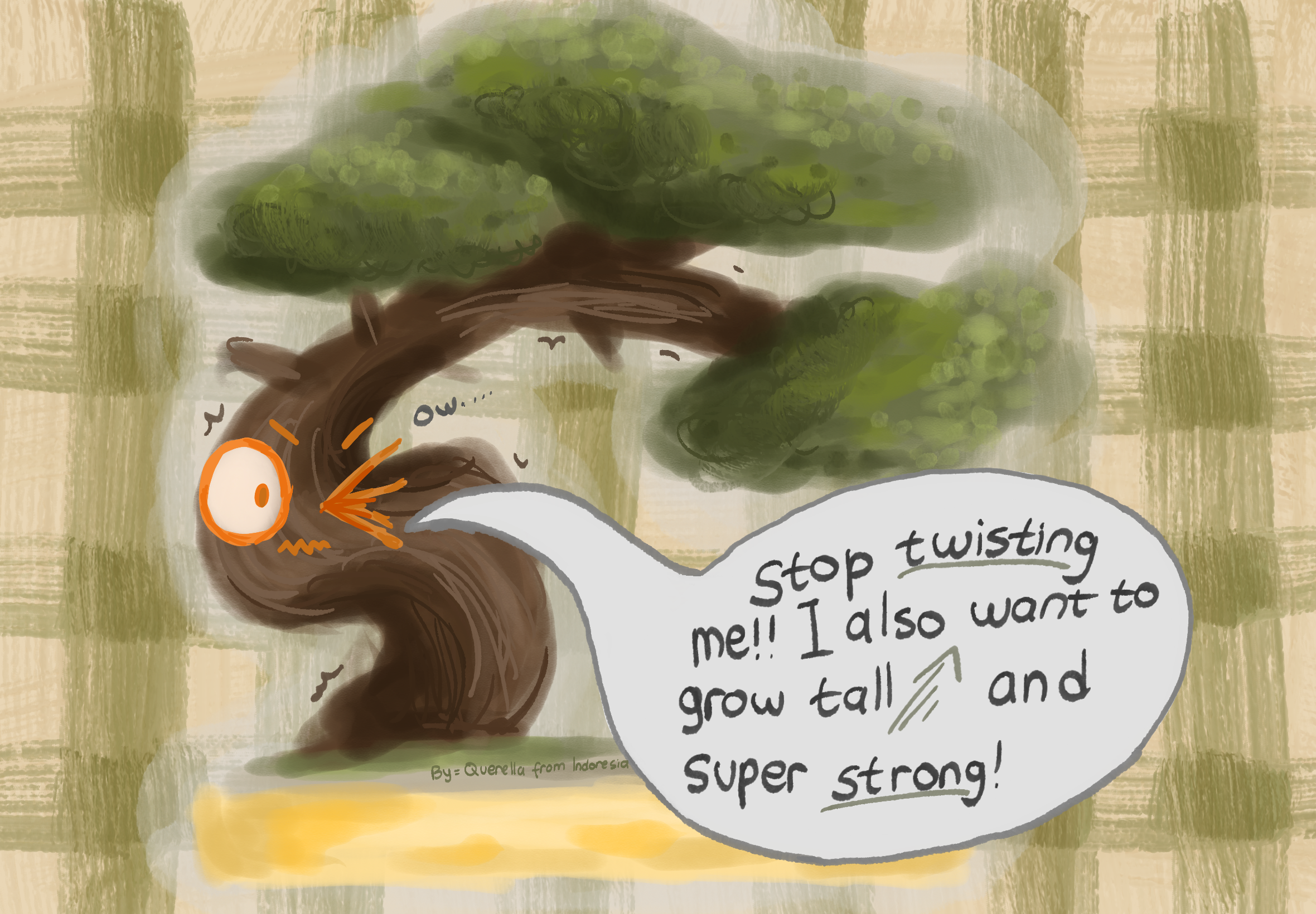 "What the Bonsai Says"
Quenella Samantha Lane
Semarang, Indonesia 