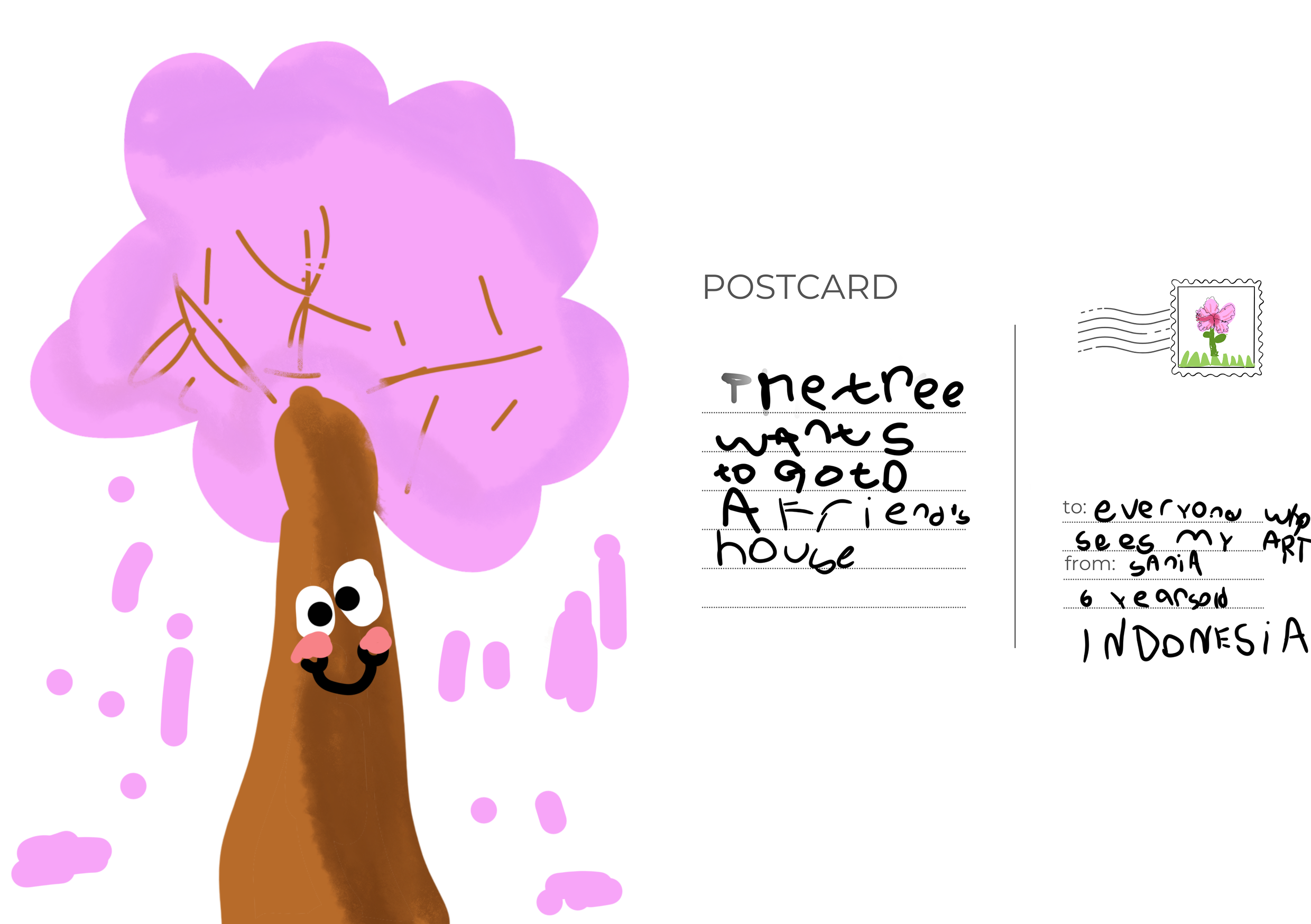 "The tree wants to go to a friend’s house"
Deshinta Ashalina (Sania)
Indonesia