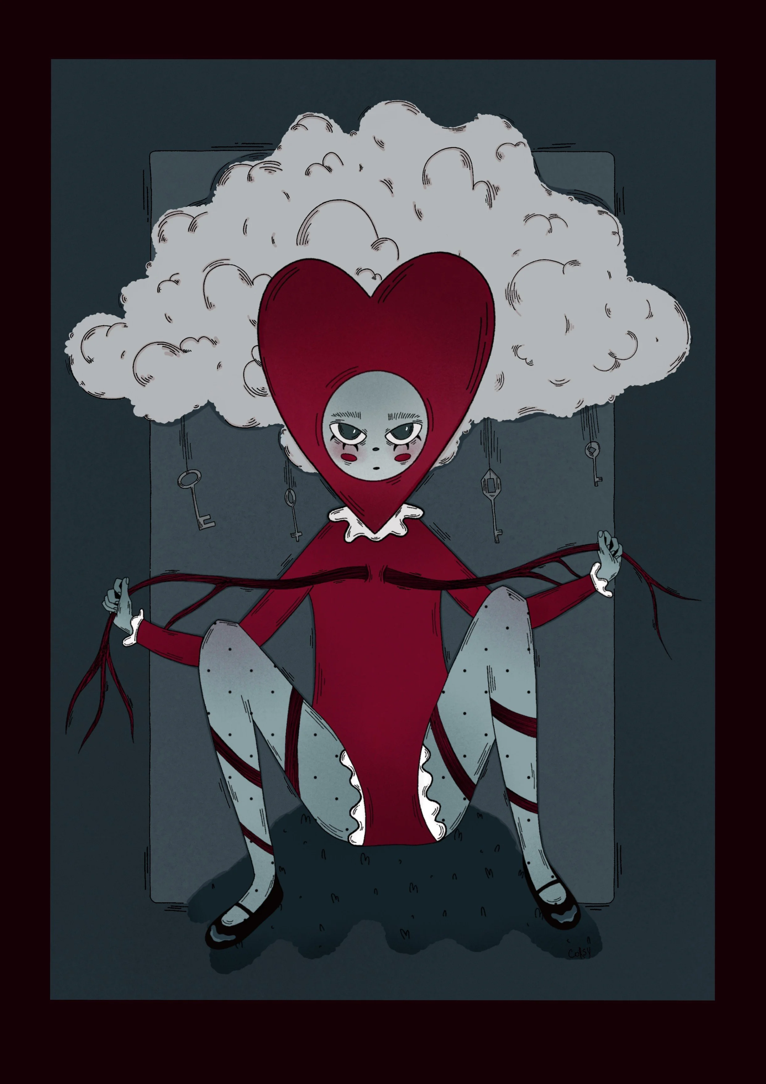 "Did You Find the Key to Your Heart?"
Victoria Kornysheva (@corsy.illustration)
Russia