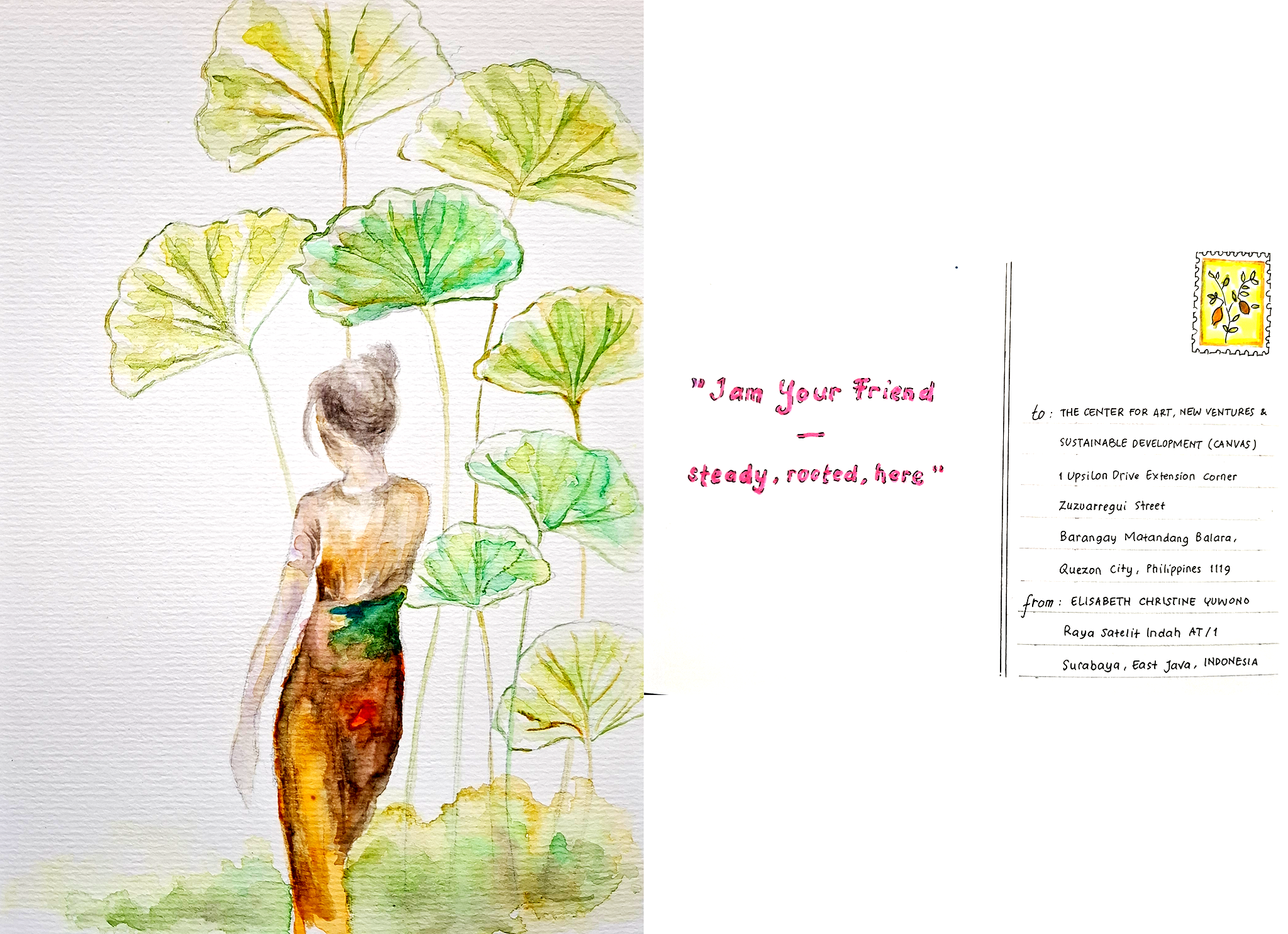 "I am Your Friend — steady, rooted, here"
Elisabeth Christine Yuwono (@xine_y)