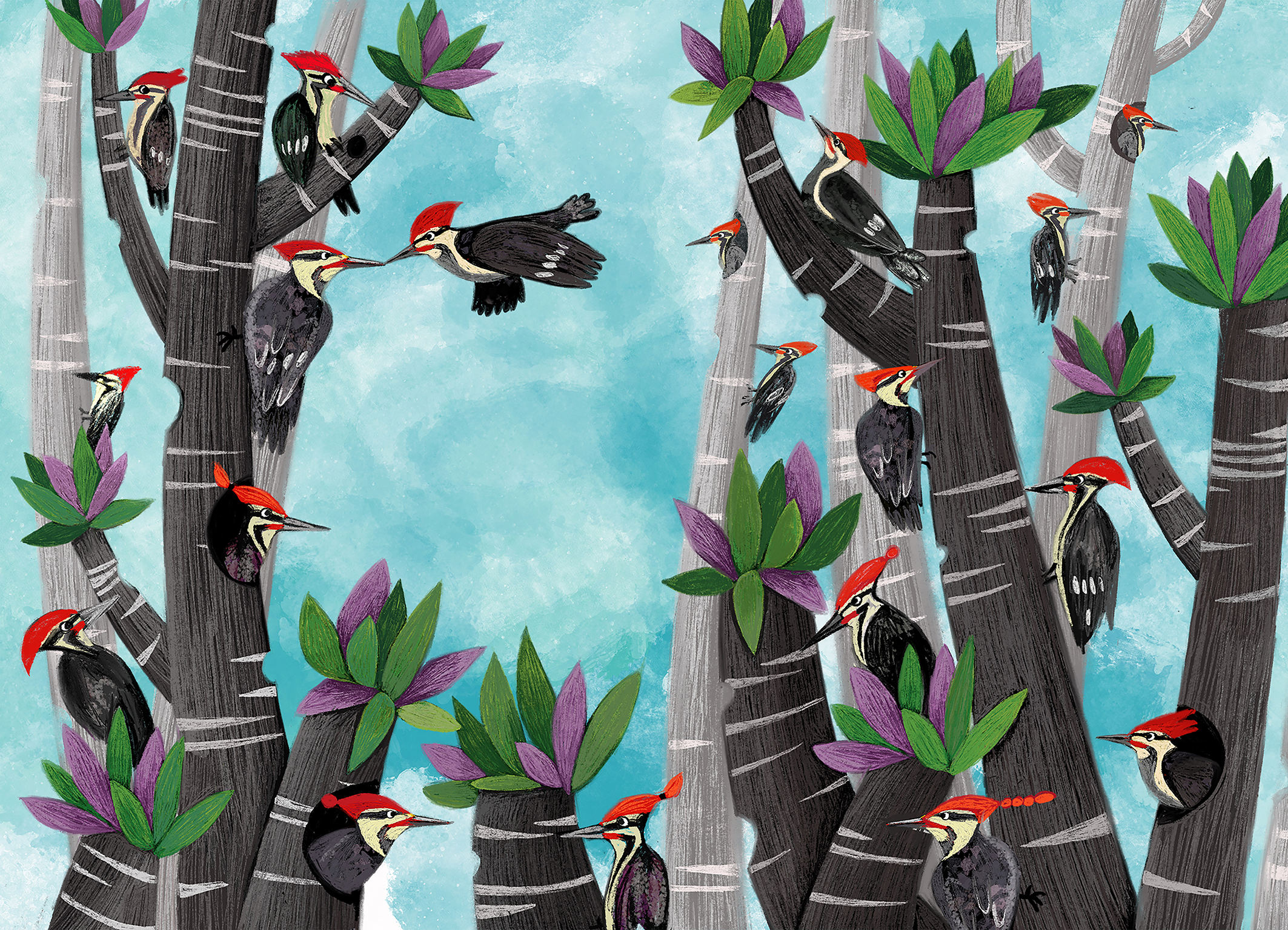 "Woodpeckers homes"
Salimeh Babakhan (@salimehbabakhan)
Iran