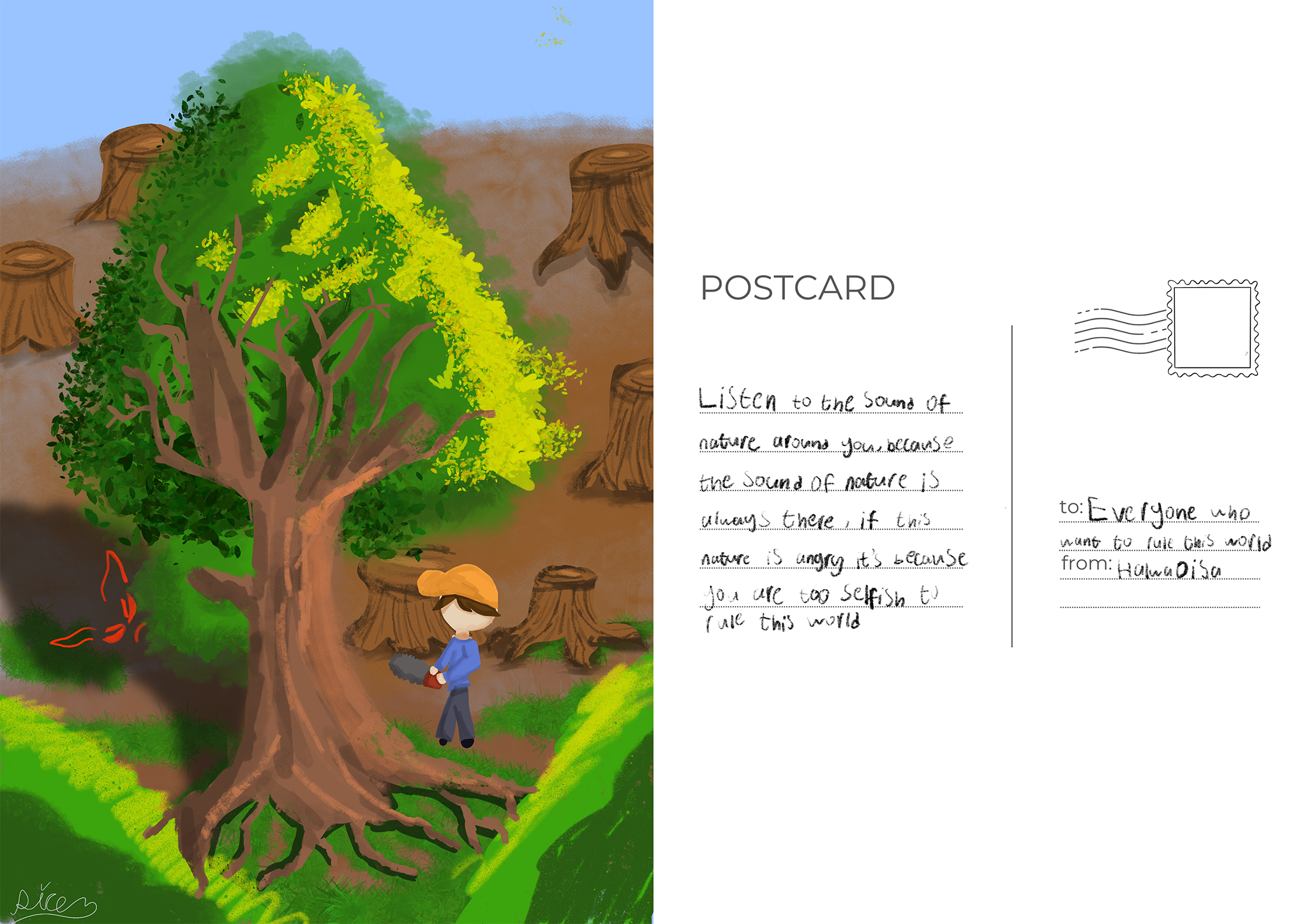 "Listen to the sound of nature"
Halwa Rahmadisa Ulya
Kudus, Indonesia 