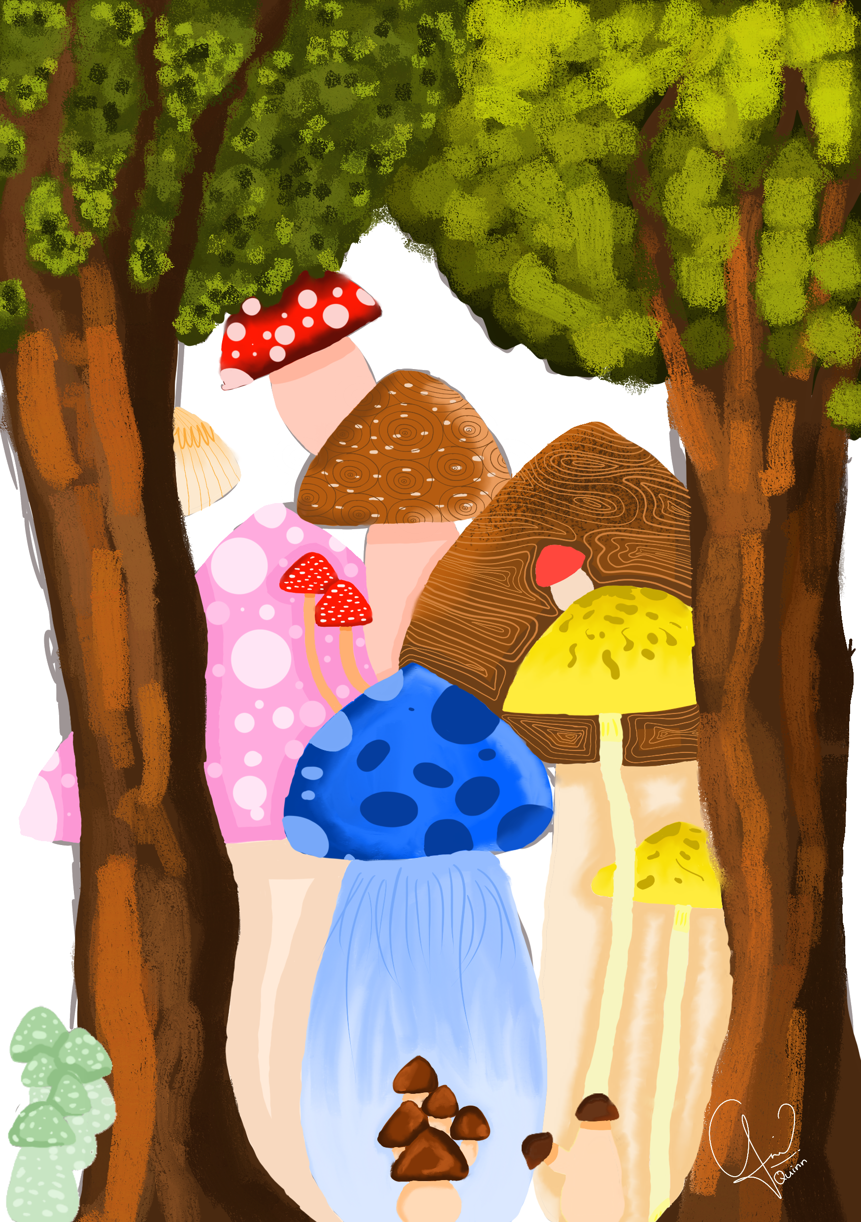 "If Mushrooms are Cousins"
Saralee Quinn Bellvania Soesant (@saraleequinn)
Semarang, Indonesia