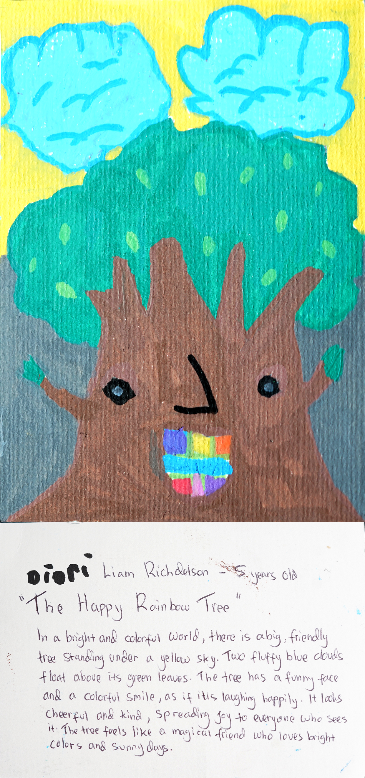 "The Happy Rainbow Tree"
Diori Liam Richdelson, Noyuka Art
Indonesia