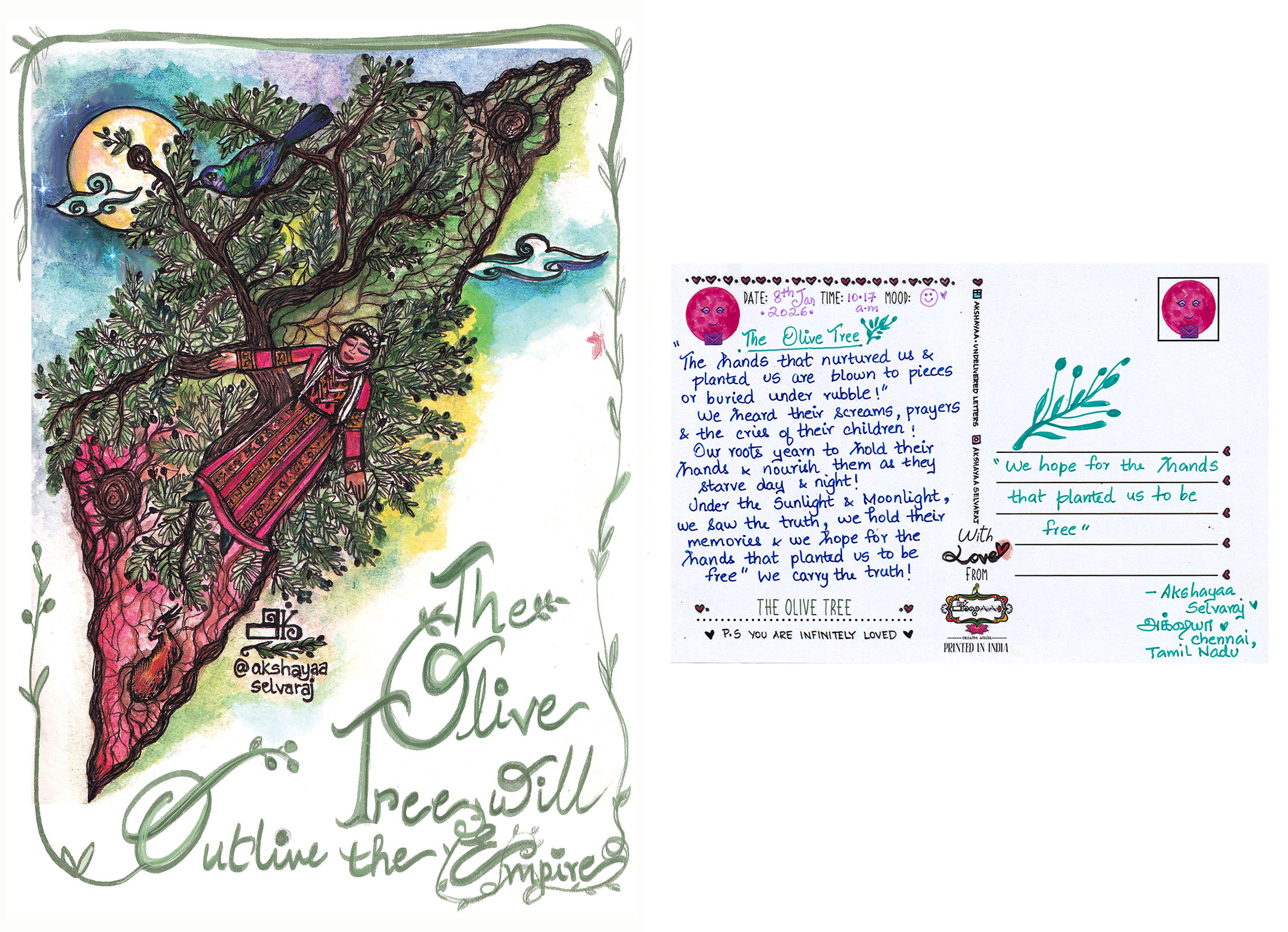 "The Olive Tree"
Akshayaa Selvaraj (@akshayaaselvaraj)
Tamilnadu, India