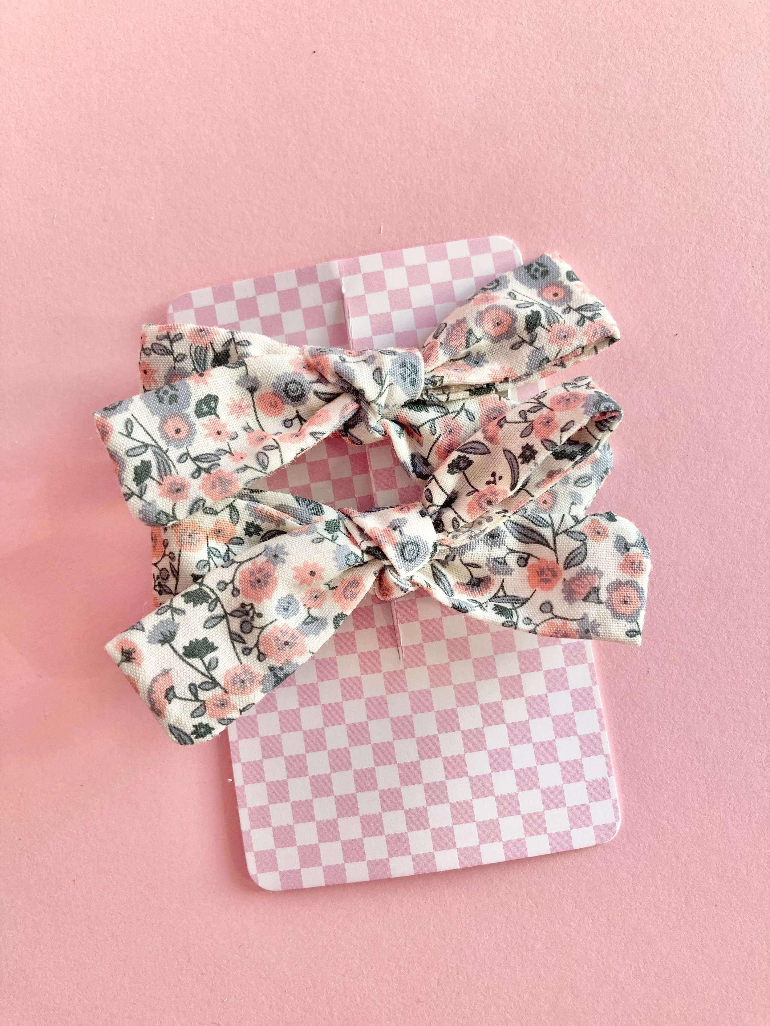 Box Bow Clips - Original Floral