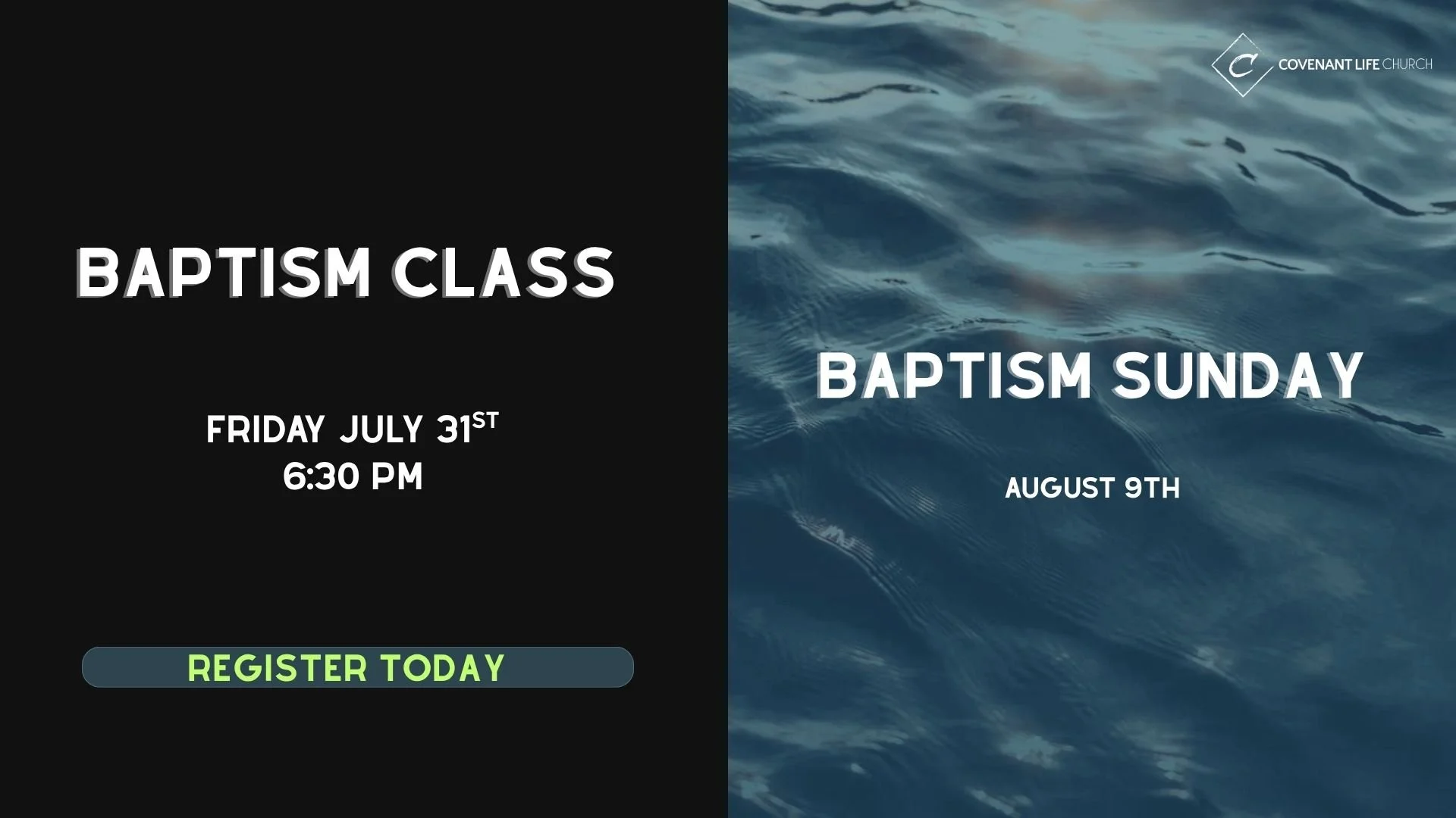 Baptism  Class