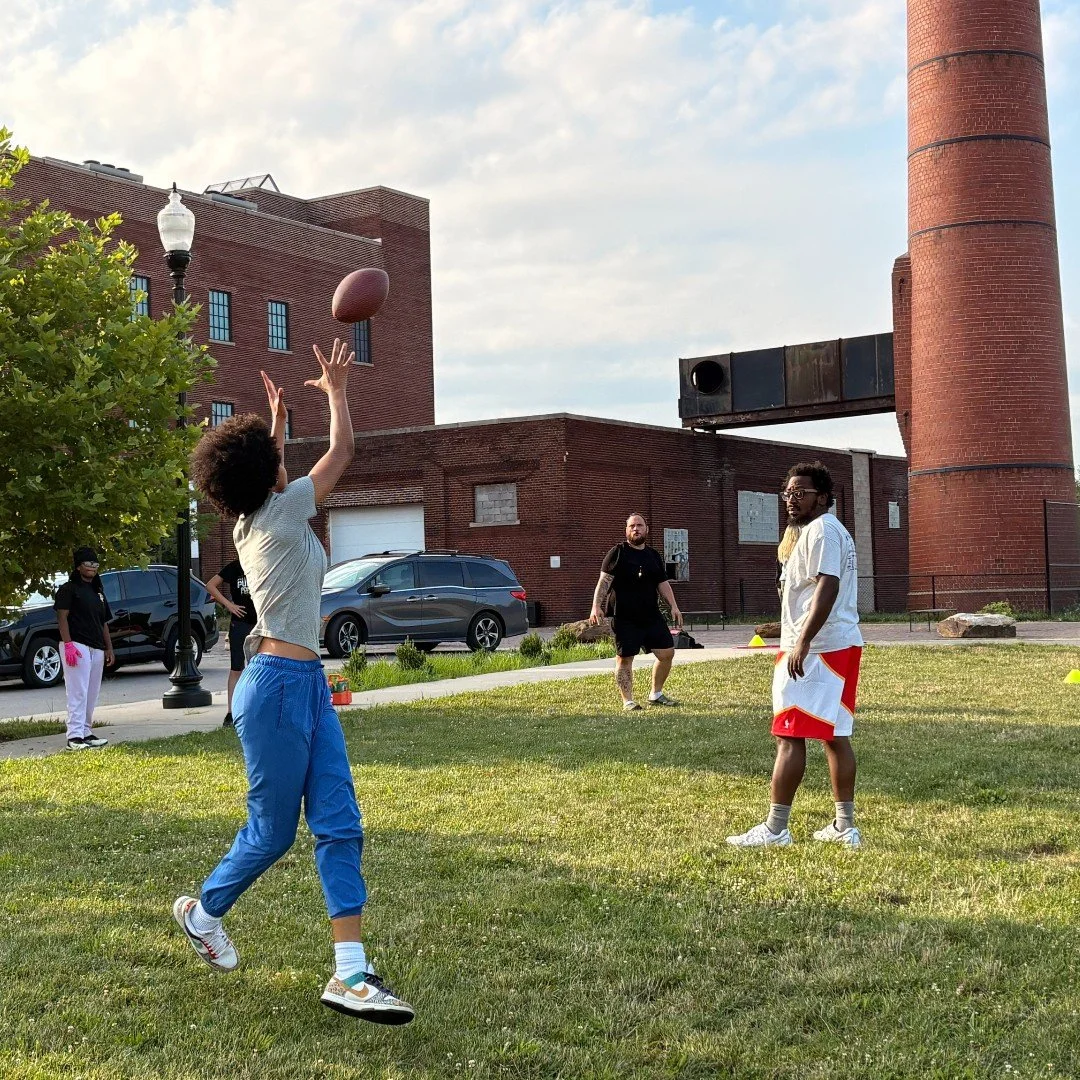 It may be summer. It may be hot☀️. It is Flag Football summer conditioning! 🏈🏈