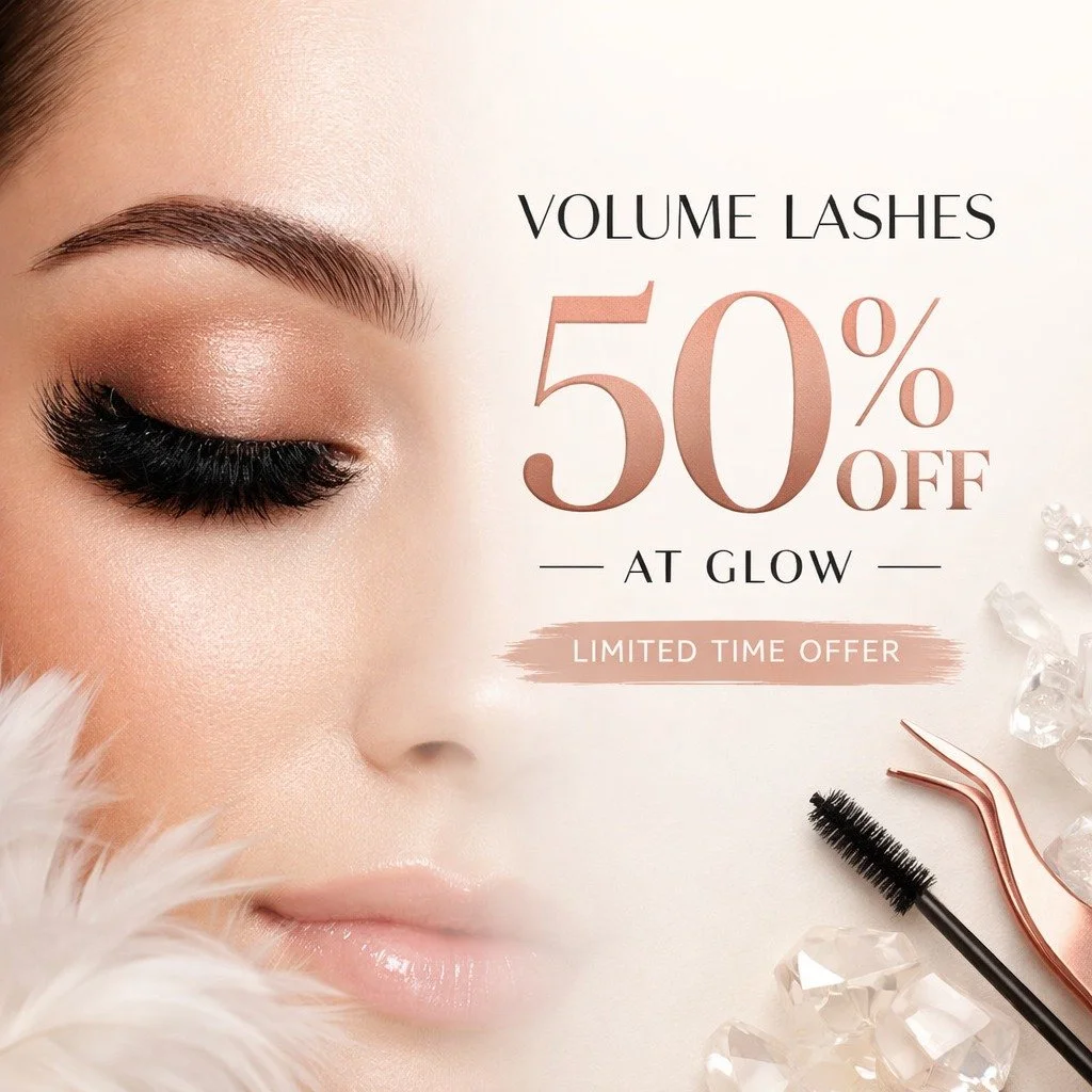 Volume lashes are HERE 🤍
50% OFF for a limited time at Glow.
Fluffy, full, and dramatic!
DM to book ✨

📞 587-783-1252
💻 www.glowbyrita.com