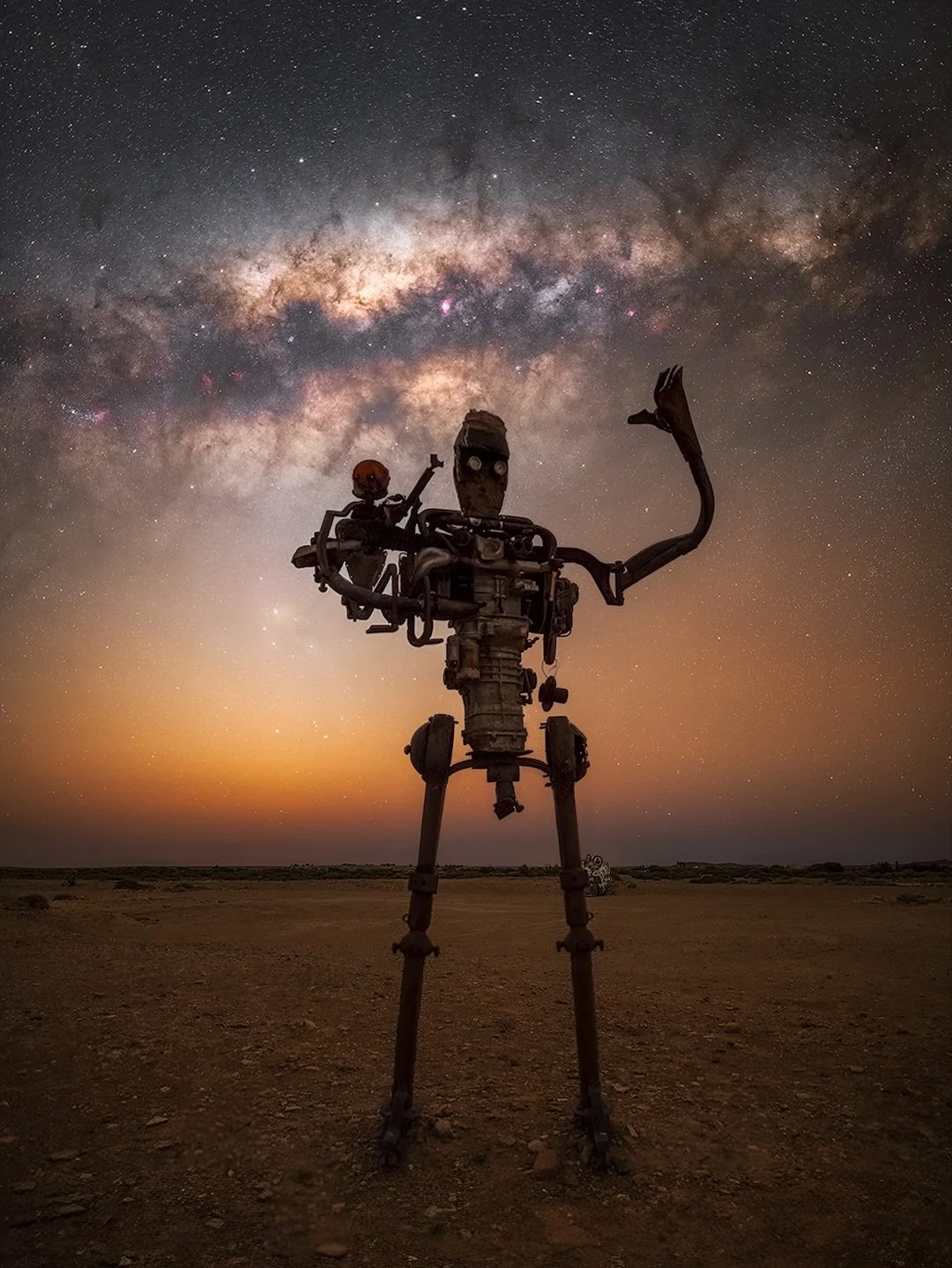 Most people don&rsquo;t realise how dark Australia can get.

Head far enough north in South Australia, near the NT border, and you&rsquo;ll find skies like this. Bortle 1. No light pollution, and the darkest skies on earth. 

This is Mutonia Sculptur