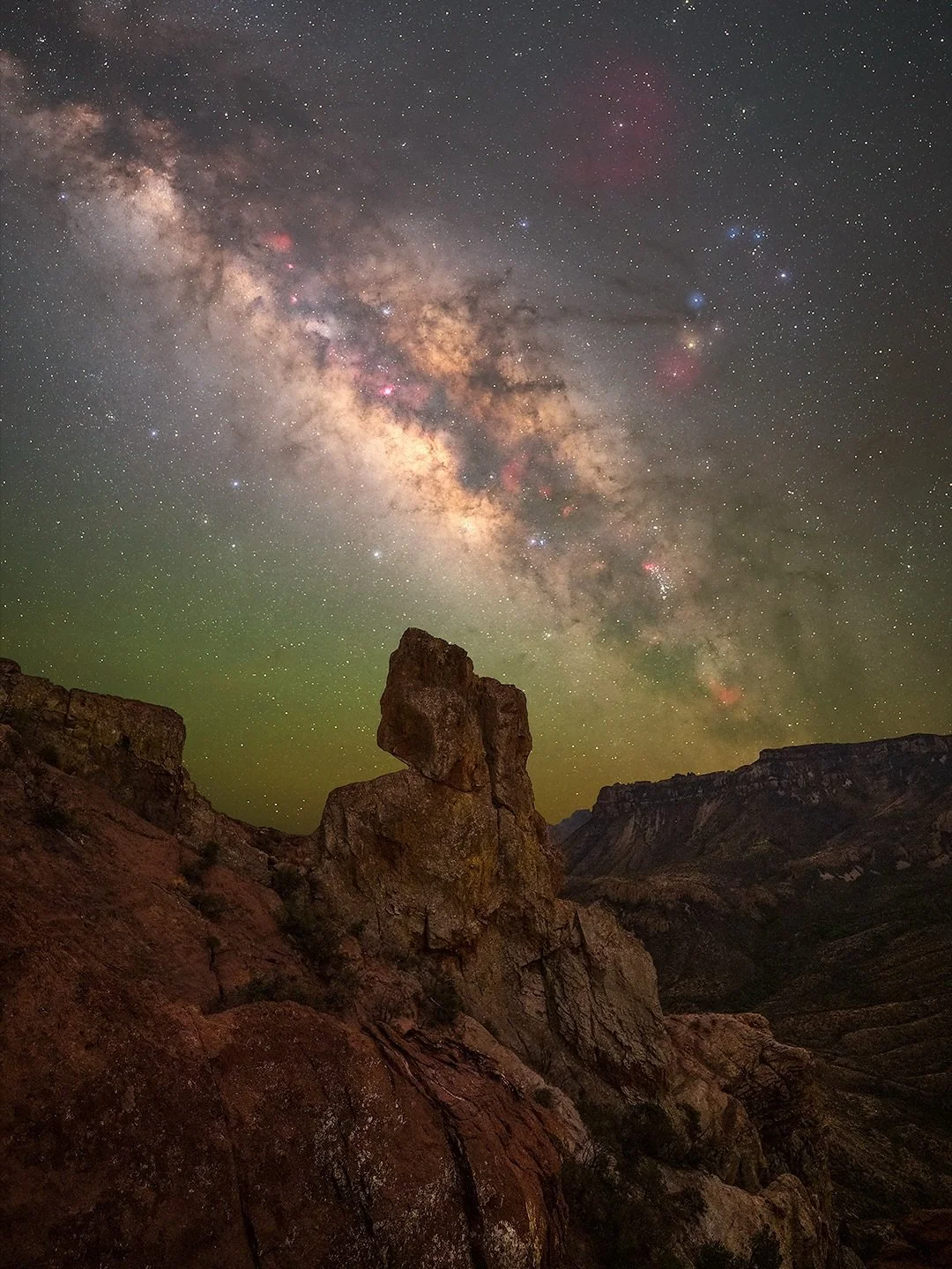 Lost Mine trail in Big Bend National Park under the light of the Milky Way. 

The views from this area are incredible and there are never-ending compositions to be had here. @distantlightphotos and I decided to hike it before sunset and ended up stay