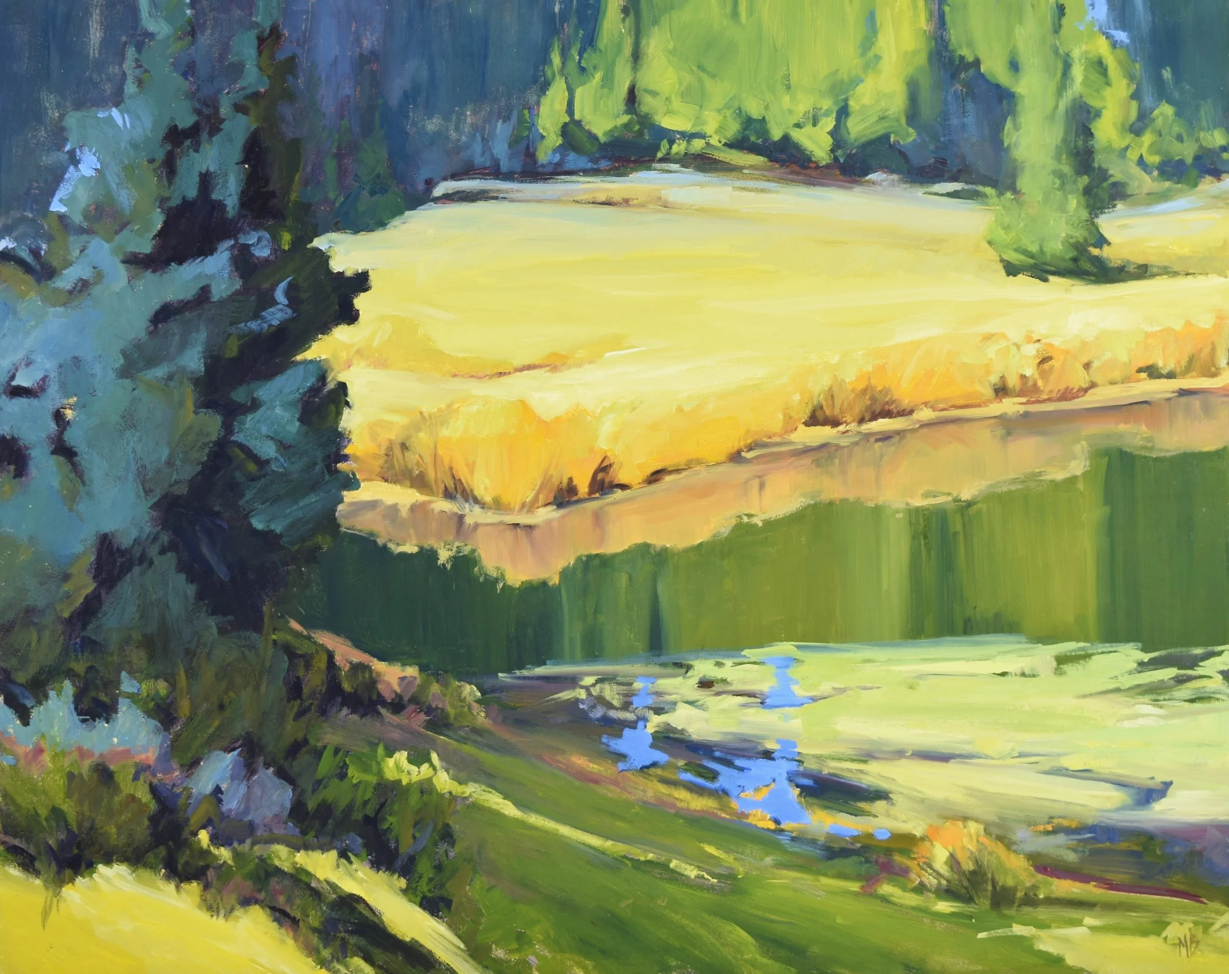 Bits of Blue - Oil on Panel, 24 x 30