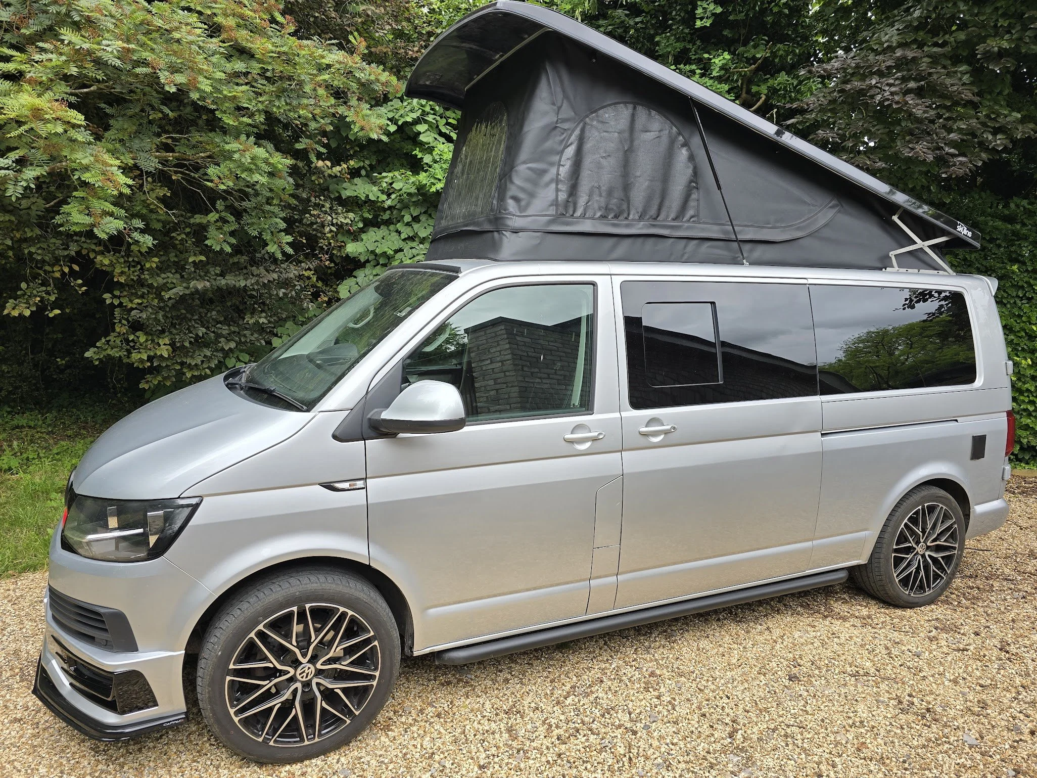 Silver VW Poptop