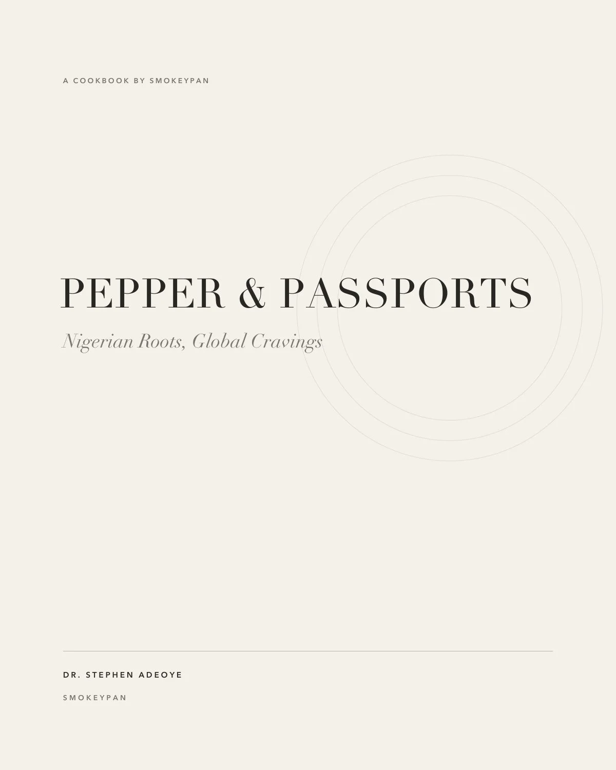 SmokeyPan cookbook title page