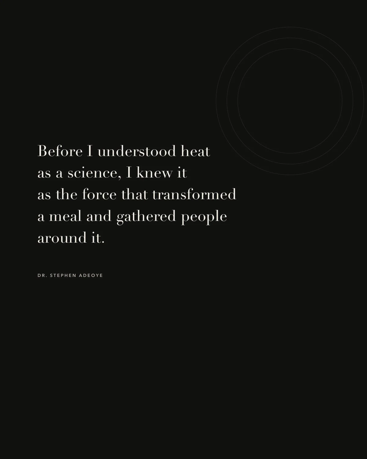 Opening quote from the forthcoming SmokeyPan cookbook
