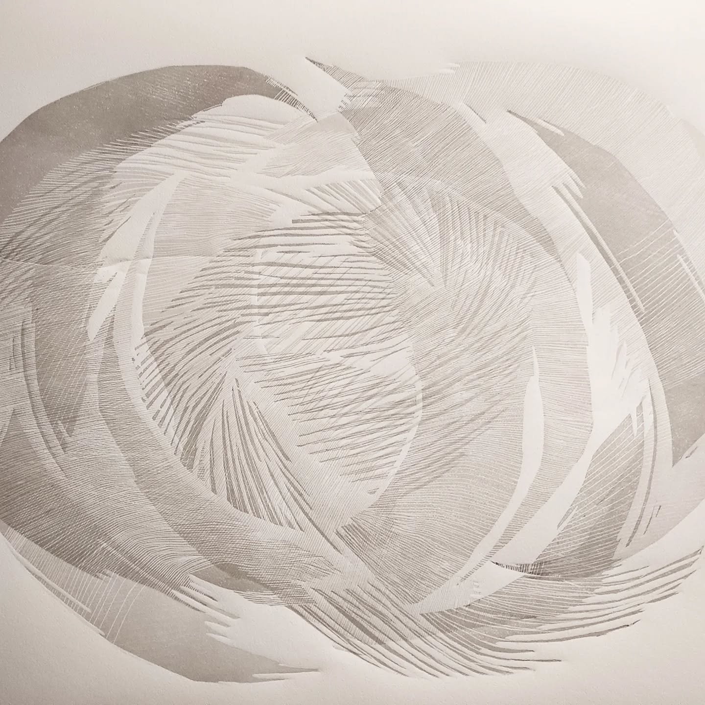 Work in progress 
Woodcut 70X100 cm
#printmakingstudio #printmaking #fineartprints #theonifotopoulou
#visualartist #bigprints #abstractart #woodcut