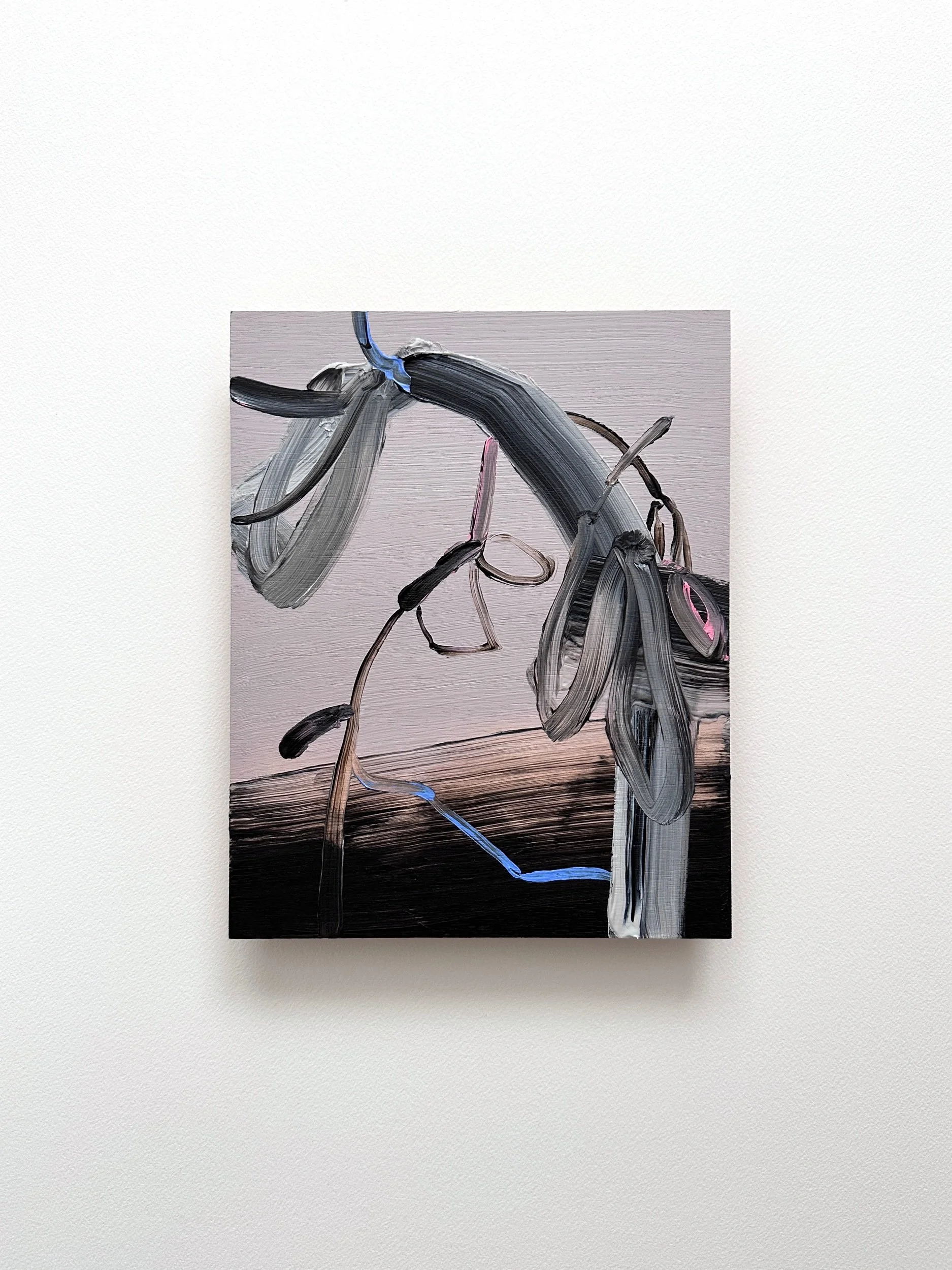 Weeds 1 , 2025 Acrylic on wooden panel 25 x 20 cm