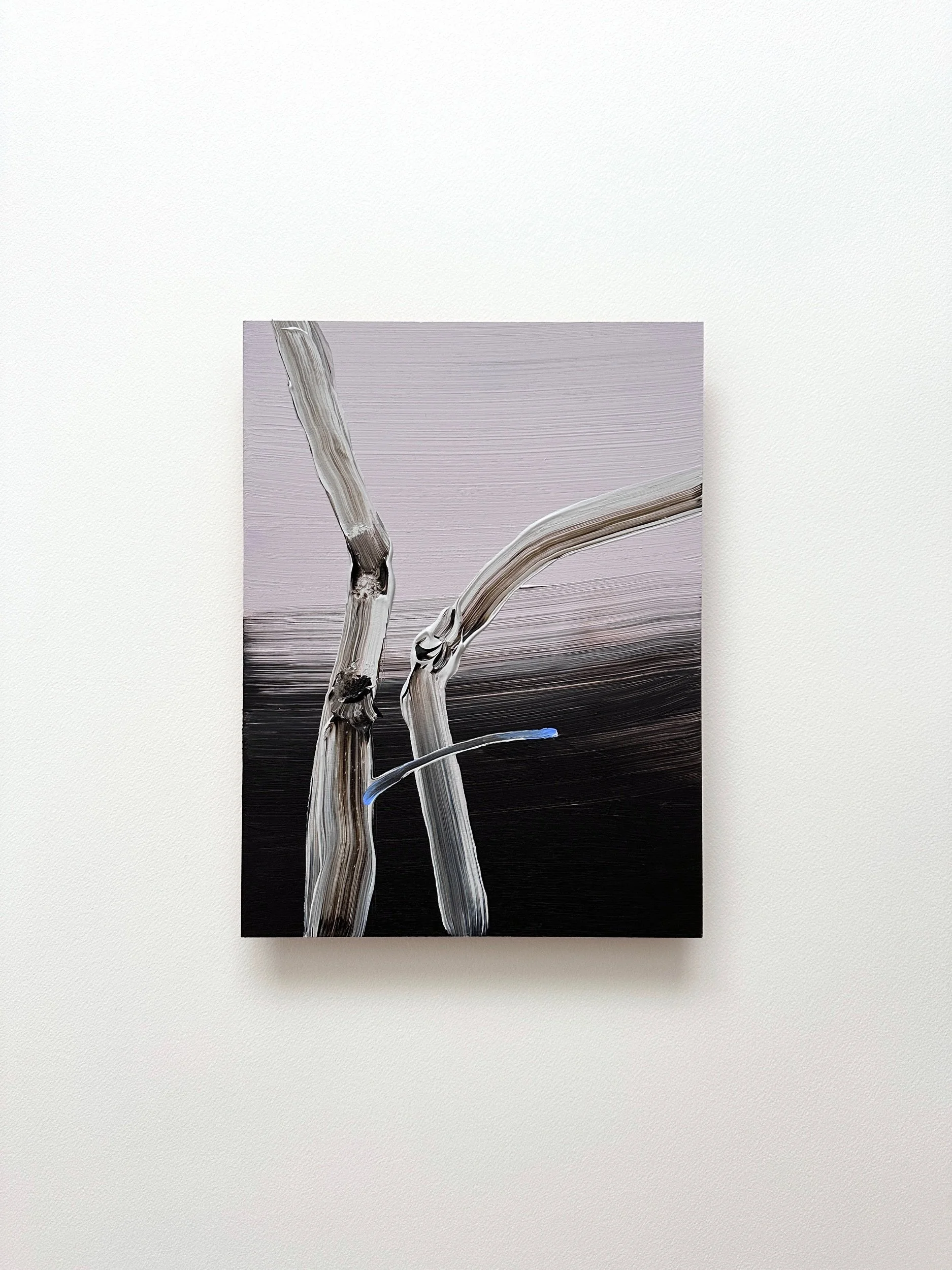 Twigs 6 , 2025 Acrylic on wooden panel 30 x 23 cm