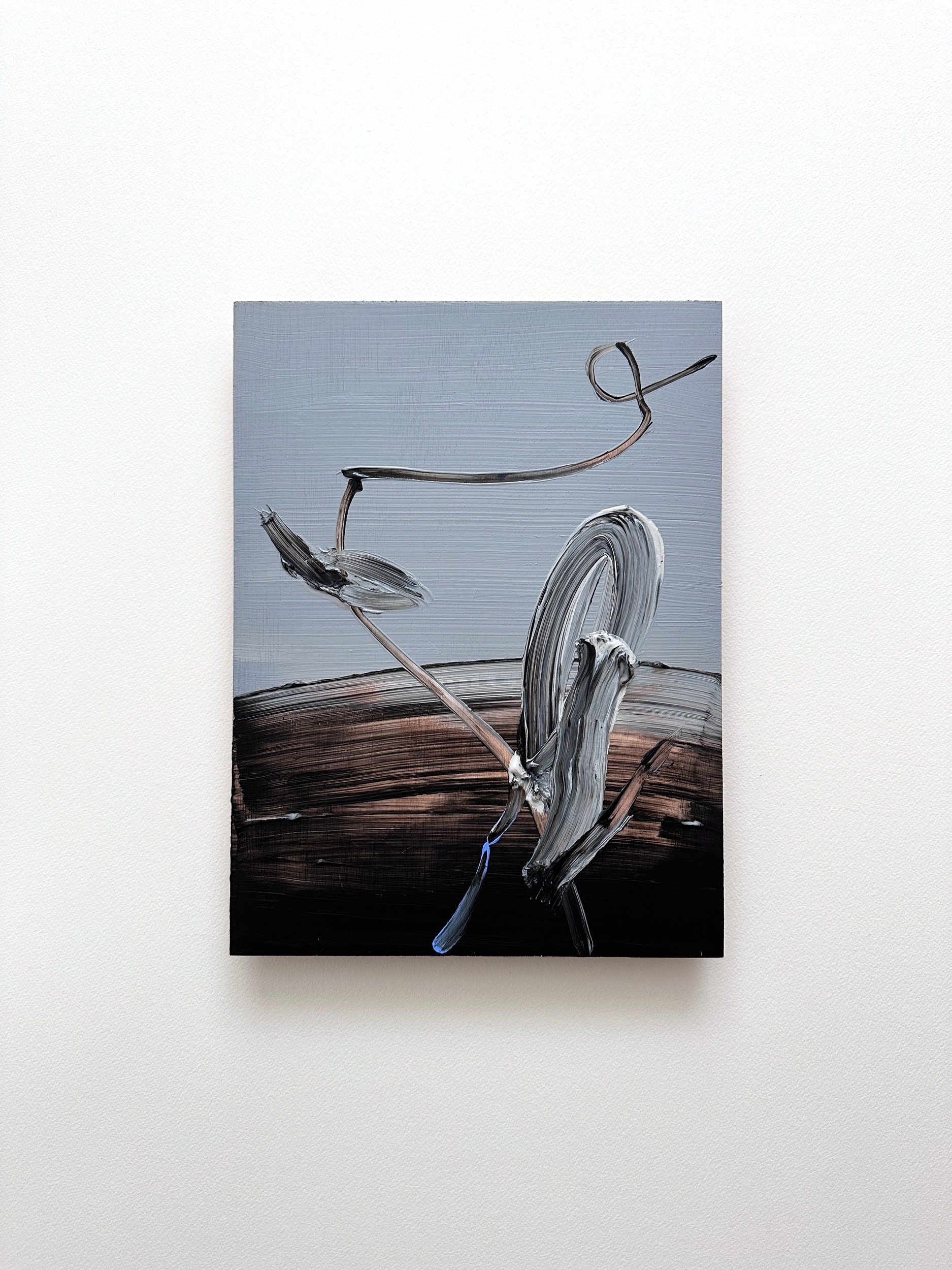     Plants 2 , 2025  Acrylic on wooden panel  30 x 23 cm   