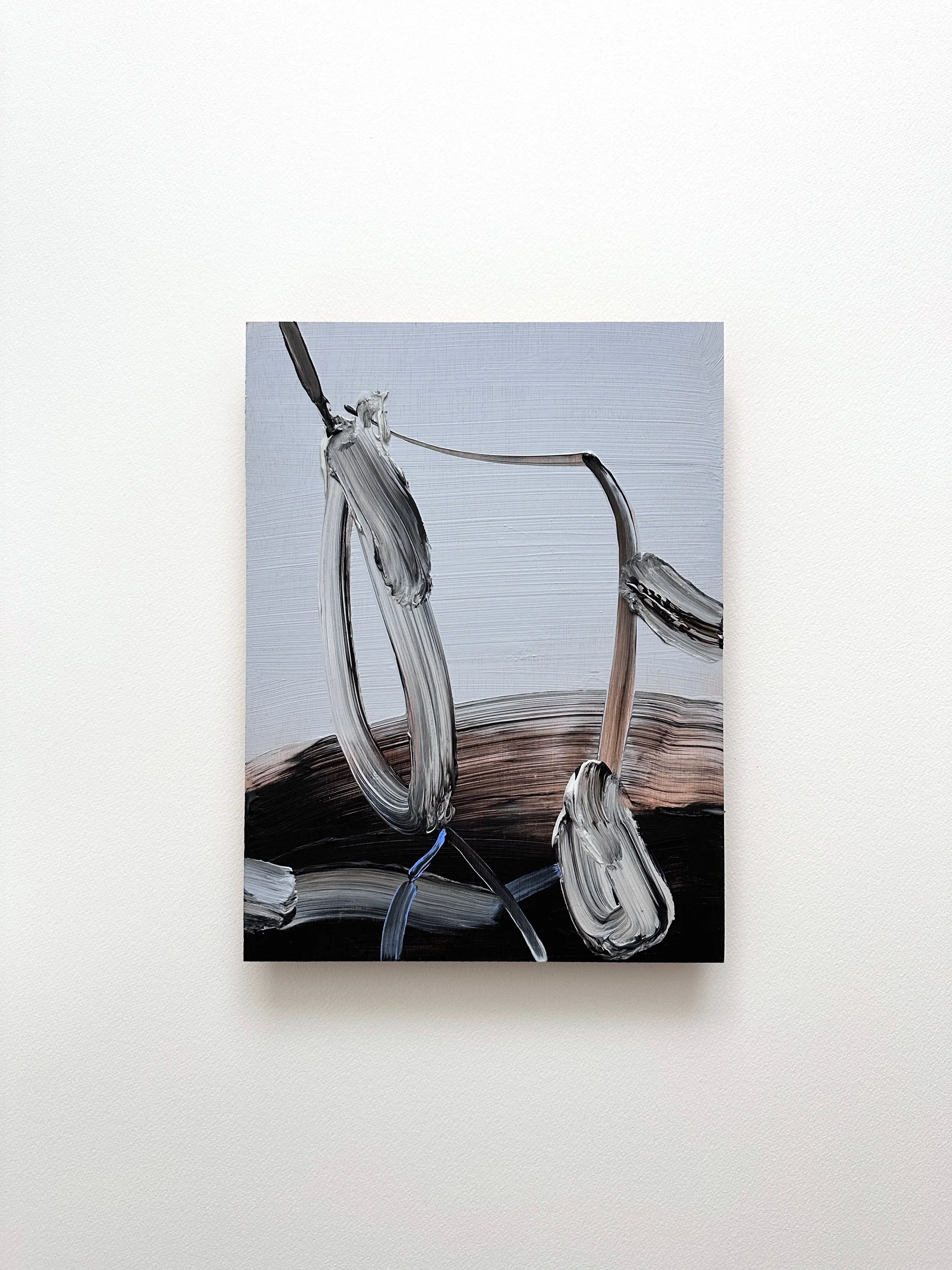     Plants 3 , 2025  Acrylic on wooden panel  30 x 23 cm   