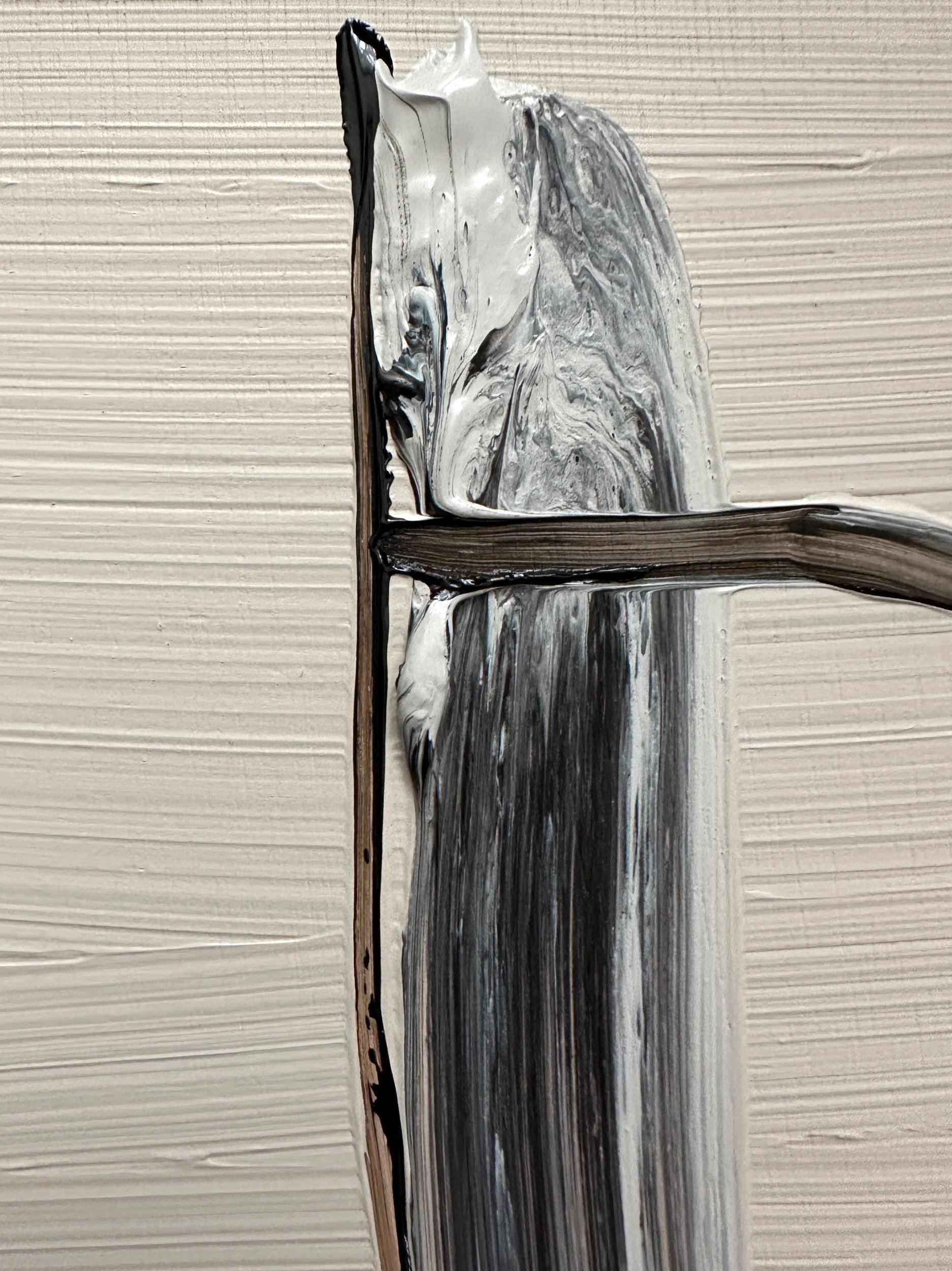     Twigs (details) , 2025  Acrylic on wooden panel  30 x 23 cm   