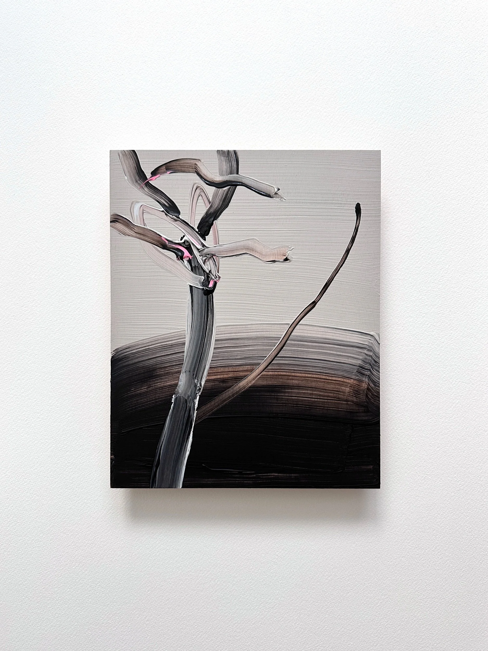     Calyx 1 , 2025  Acrylic on wooden panel  25 x 20 cm   